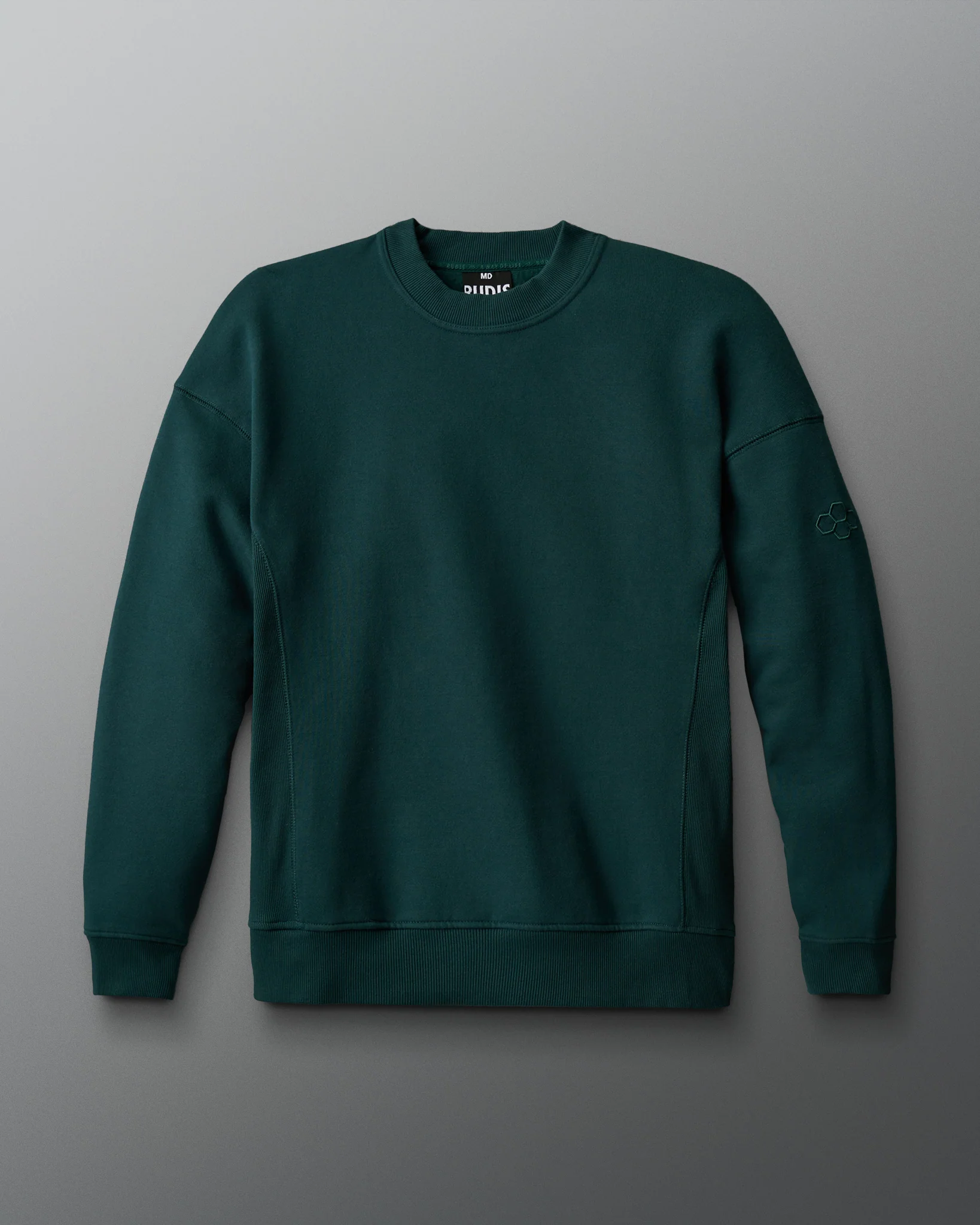 RUDIS Titan Heavyweight Fleece Crewneck - Eagle Green - Image 2
