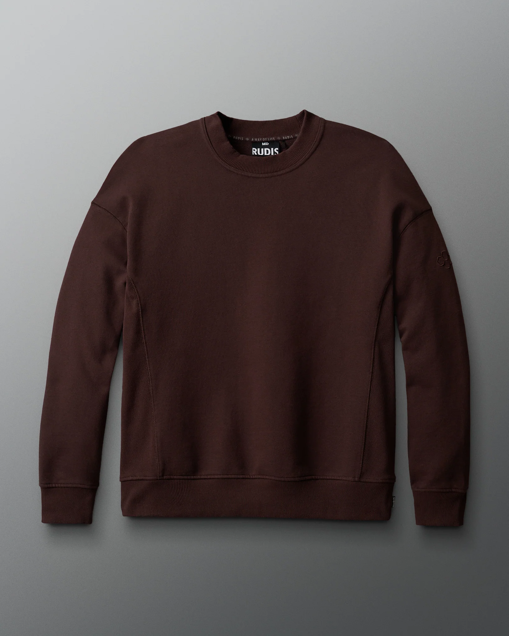 RUDIS Titan Heavyweight Fleece Crewneck - Ground Coffee - Image 3