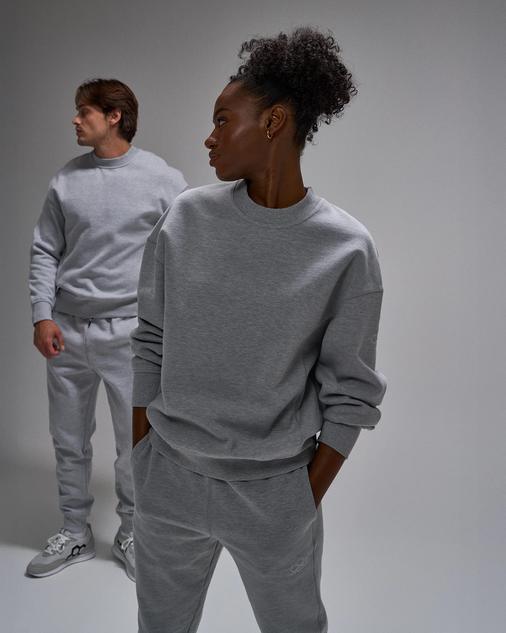 RUDIS Titan Heavyweight Fleece Crewneck - Athletic Gray - Image 3