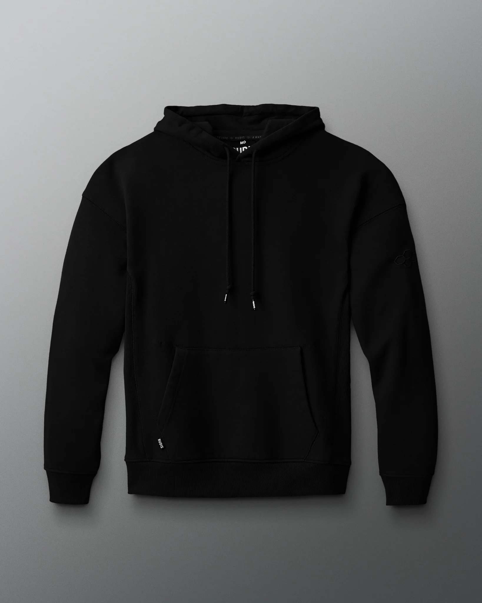 RUDIS Titan Heavyweight Fleece Hoodie - Black - Image 4