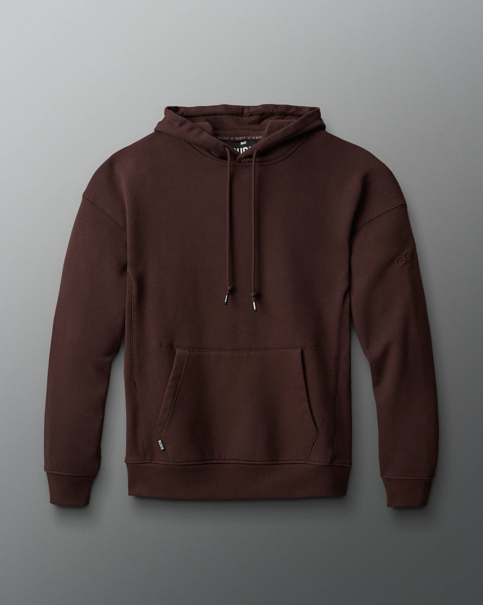 RUDIS Titan Heavyweight Fleece Hoodie - Ground Coffee - Image 5