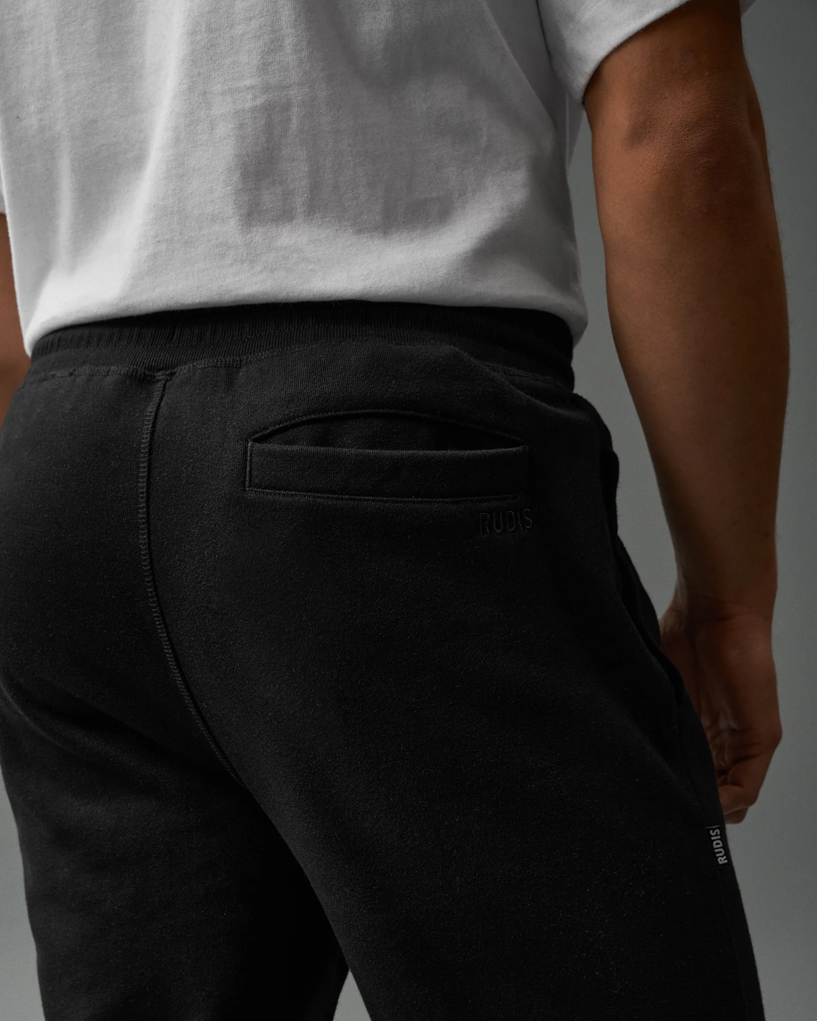 RUDIS Titan Heavyweight Fleece Jogger - Black - Image 3