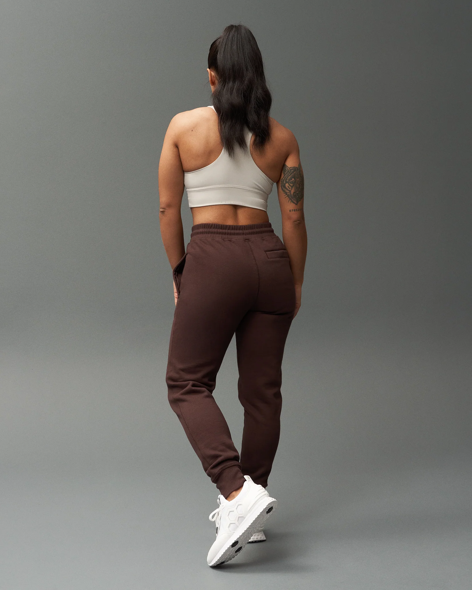 RUDIS Titan Heavyweight Fleece Jogger - Ground Coffee - Image 3