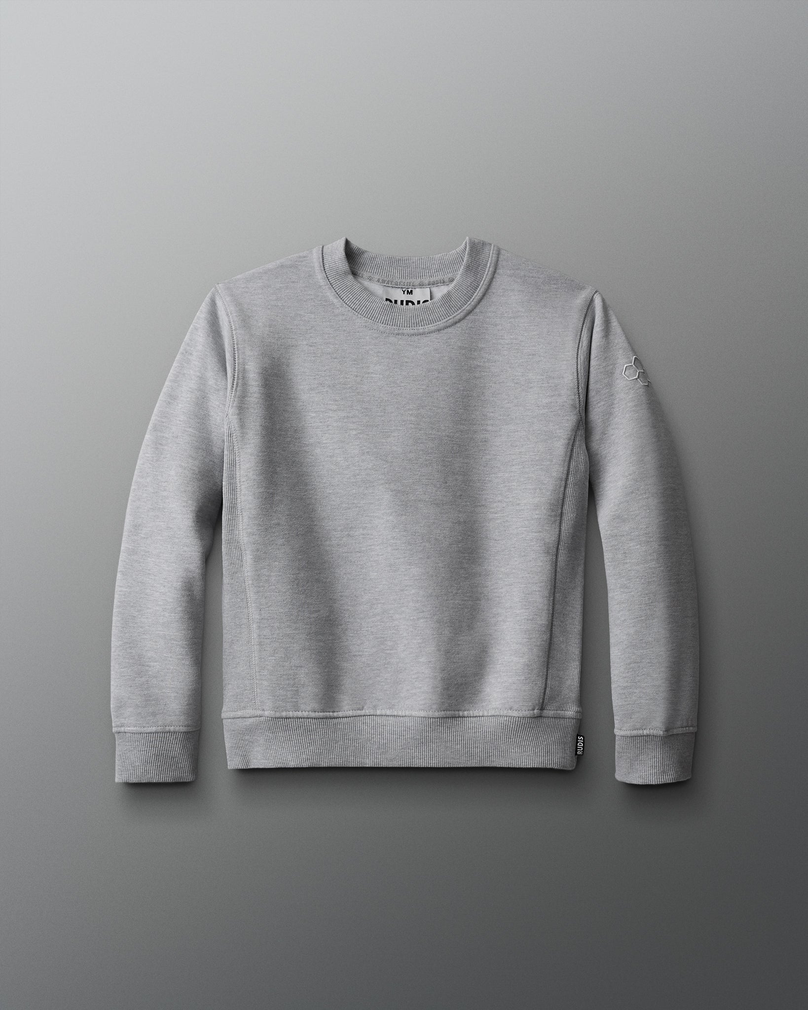 RUDIS Titan Heavyweight Fleece Youth Crewneck - Athletic Gray