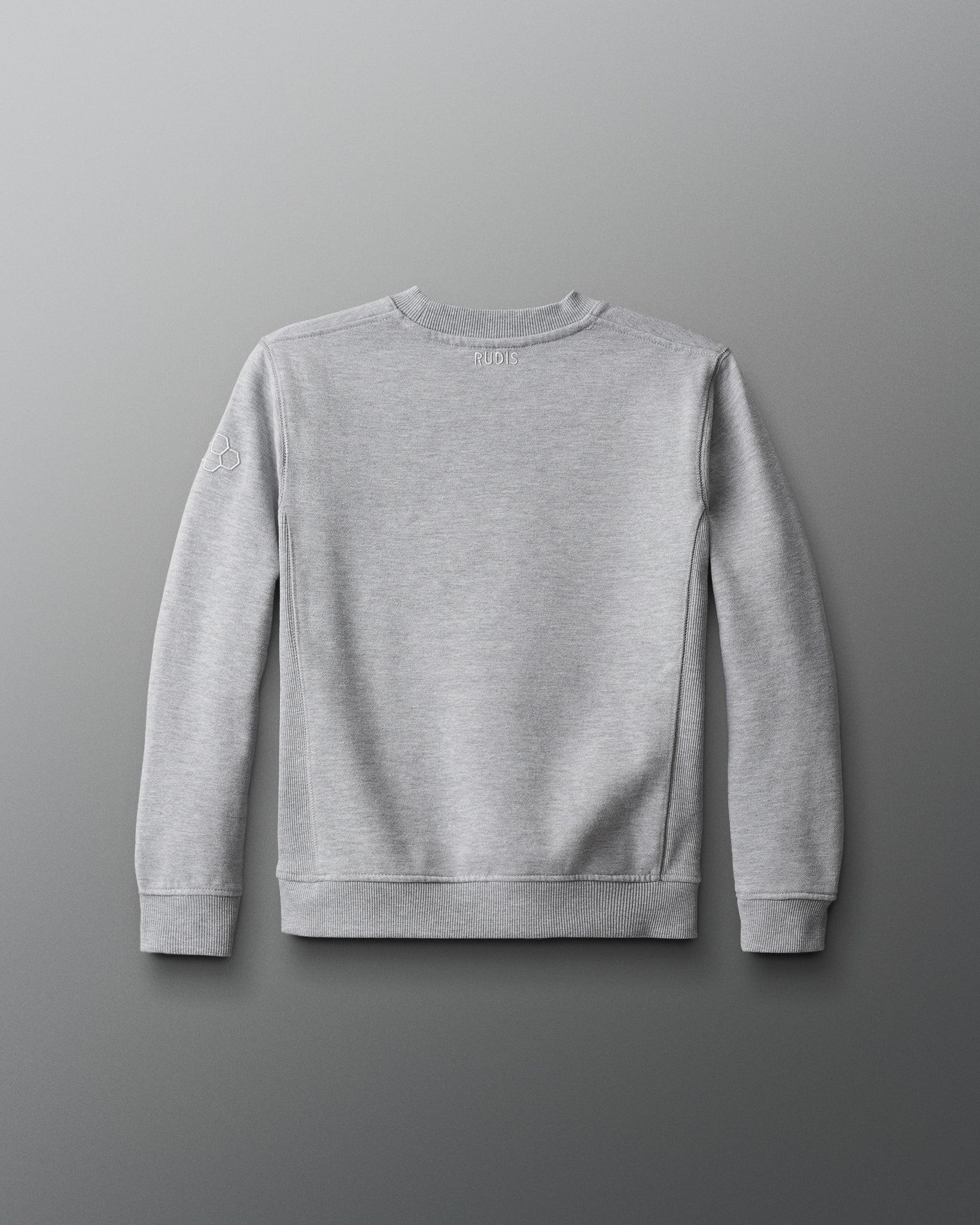 RUDIS Titan Heavyweight Fleece Youth Crewneck - Athletic Gray - Image 2