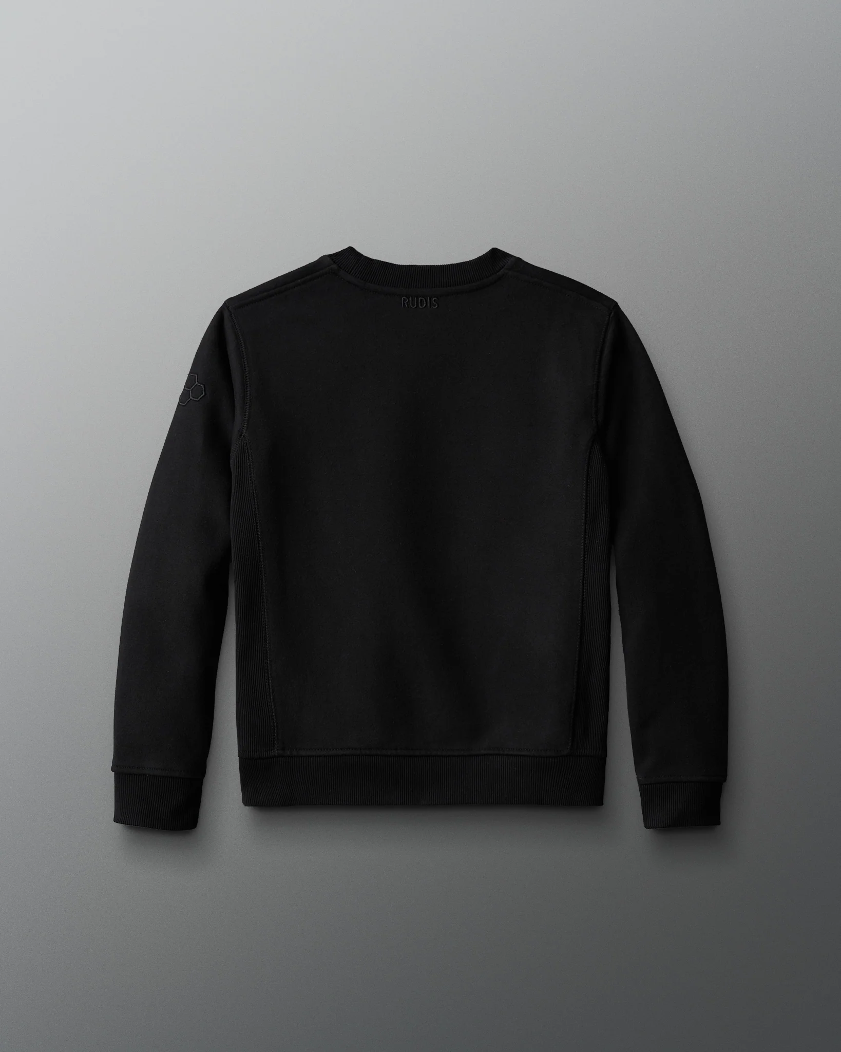 RUDIS Titan Heavyweight Fleece Youth Crewneck - Black - Image 2