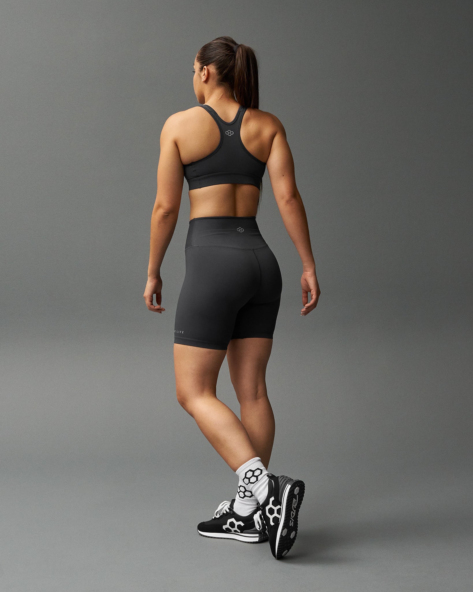 RUDIS Women's Biker Shorts - Charcoal - Image 2