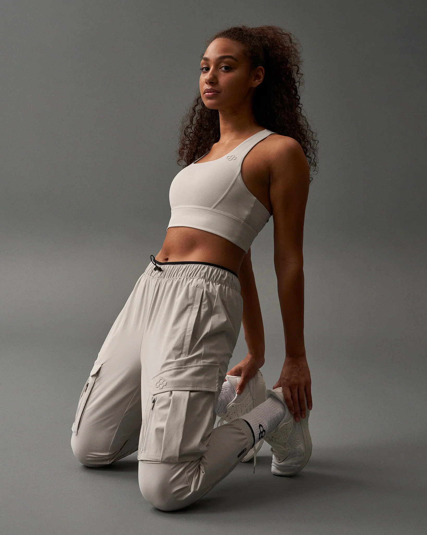 RUDIS Impact Padded Sports Bra - Bone - Image 2