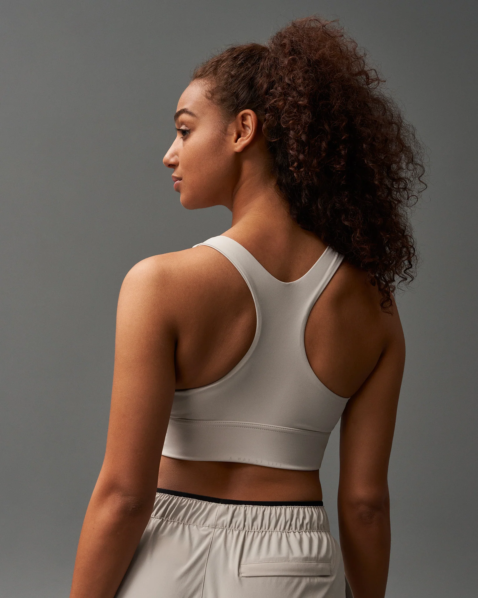 RUDIS Impact Padded Sports Bra - Bone - Image 3