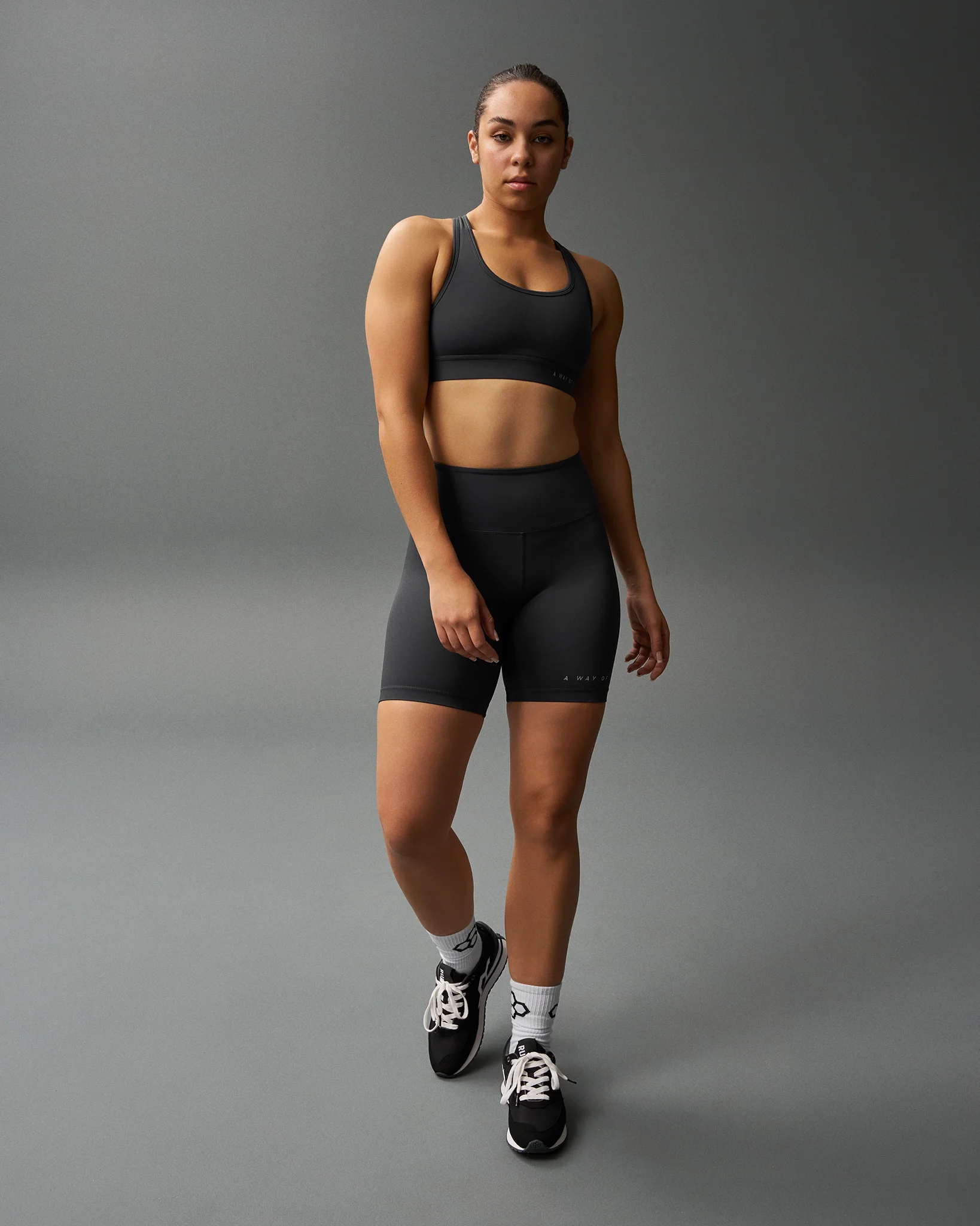 RUDIS Essential Sports Bra - Charcoal - Image 2