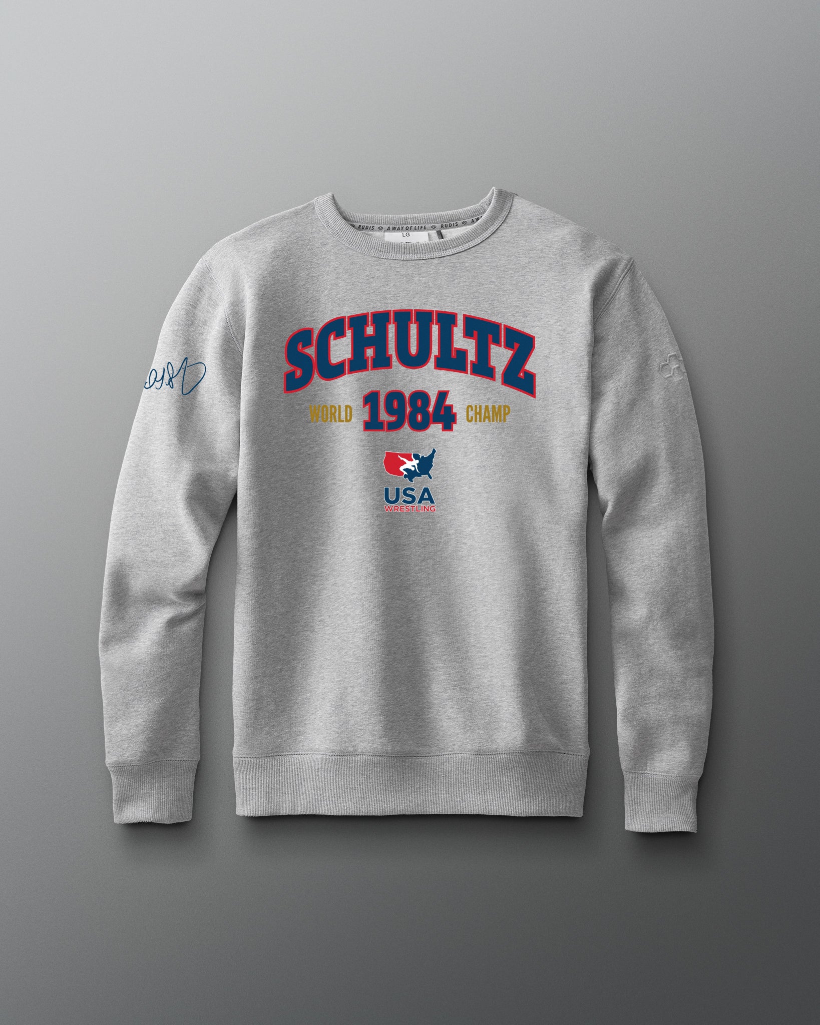 Schultz USA Wrestling World Champ Comfort Fleece Crewneck
