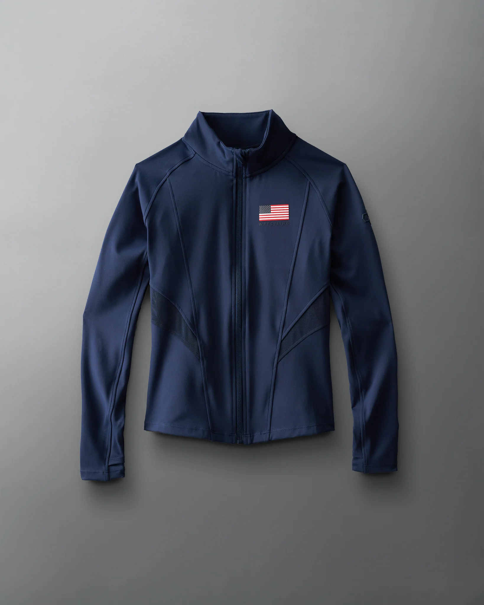 USA Flag Women's Contour Full Zip - Image 3