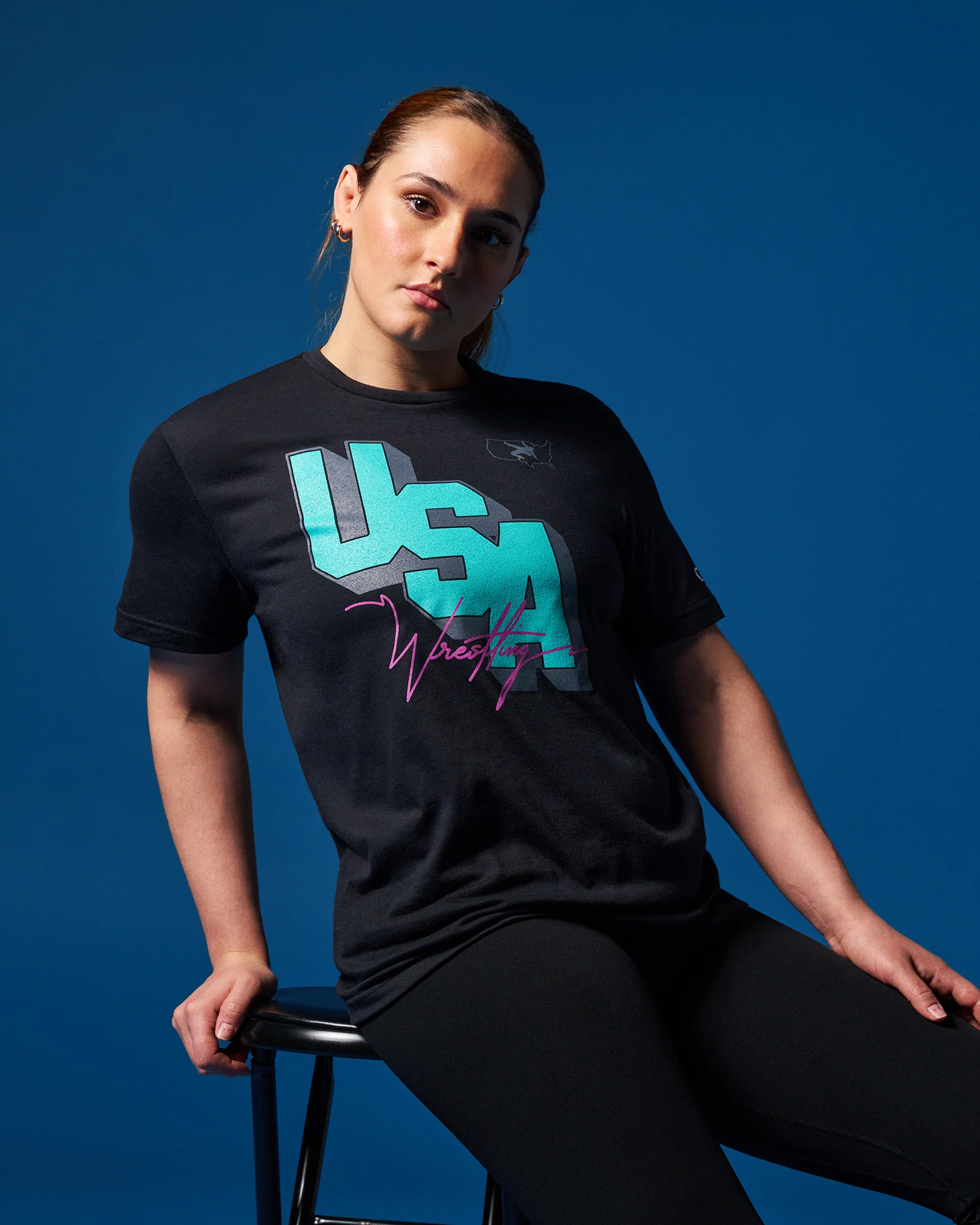 USA Wrestling Block Elite Super Soft T-Shirt - Image 2