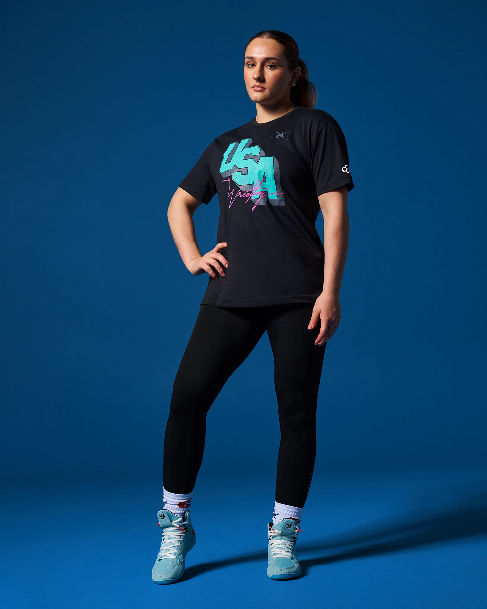 USA Wrestling Block Elite Super Soft T-Shirt - Image 3