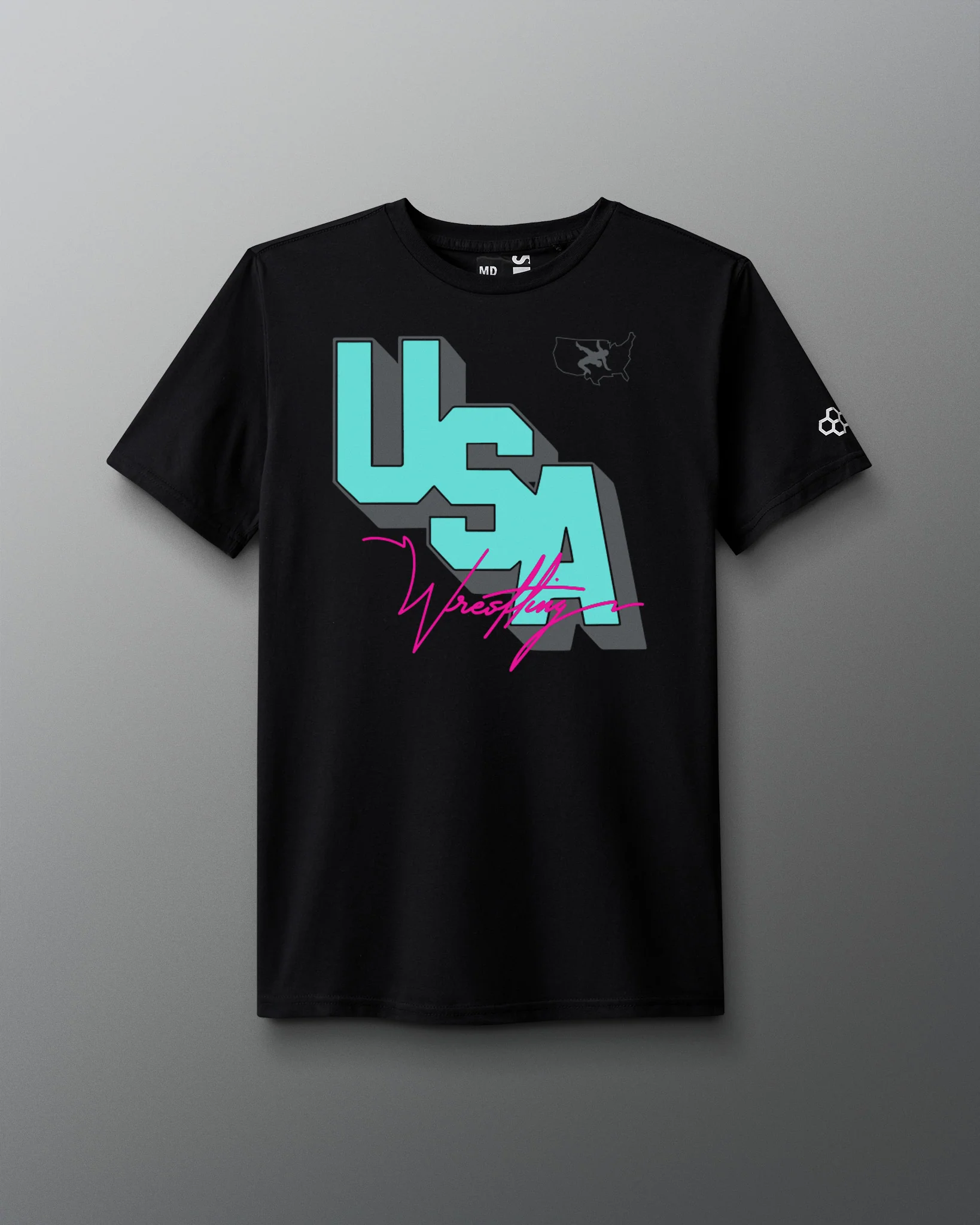 USA Wrestling Block Elite Super Soft T-Shirt - Image 5