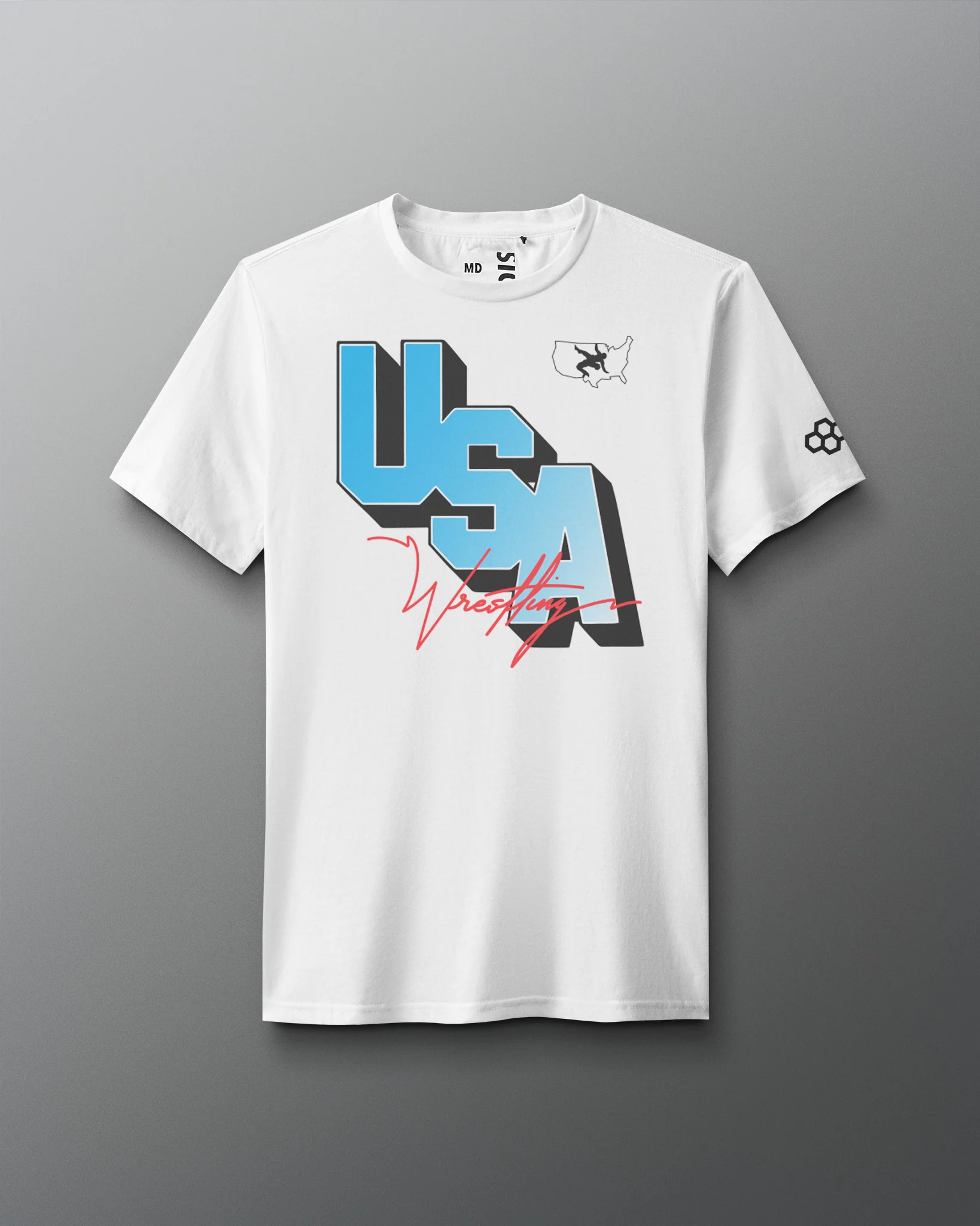 USA Wrestling Block Elite Super Soft T-Shirt - Image 7