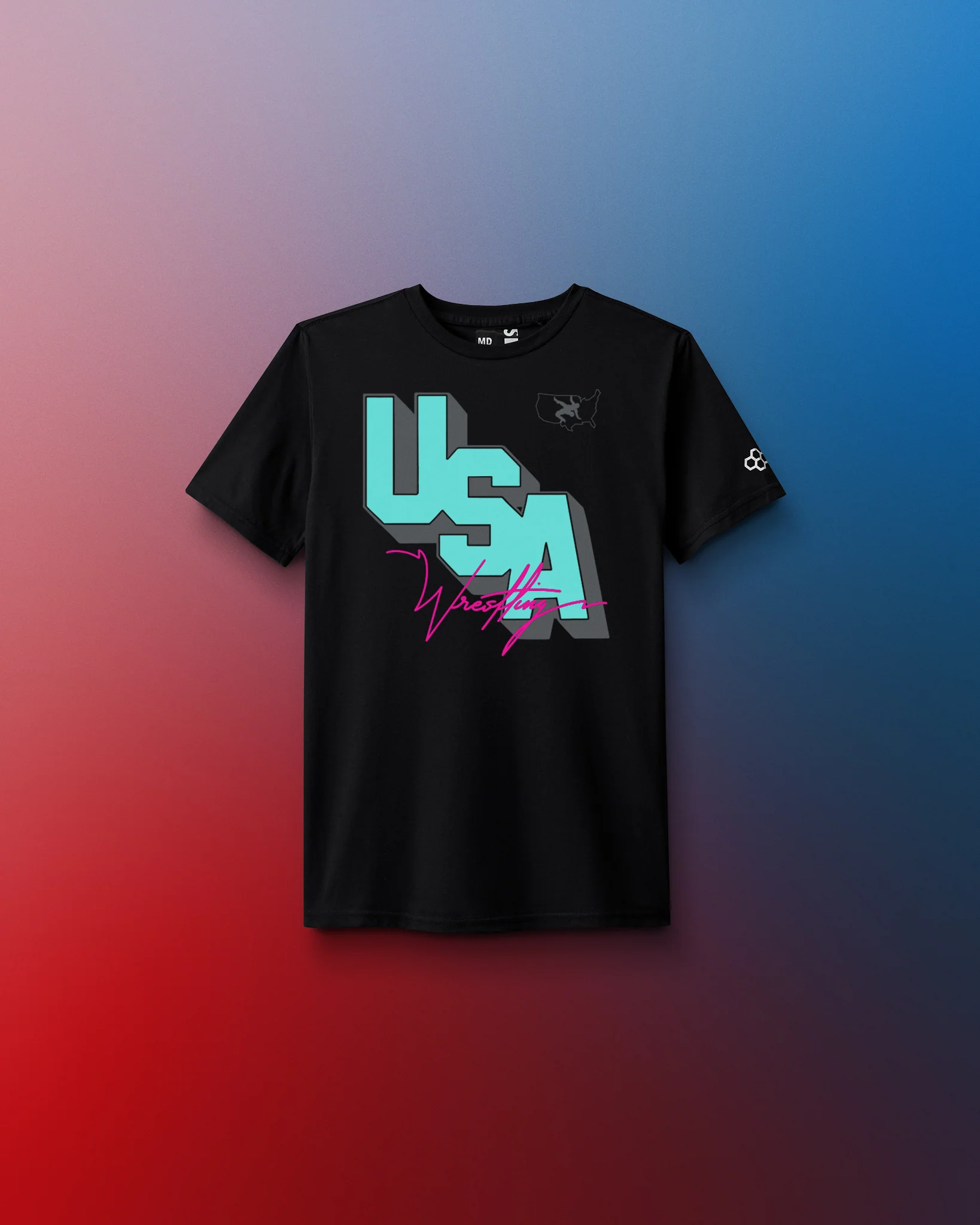 USA Wrestling Block Elite Super Soft Youth T-Shirt