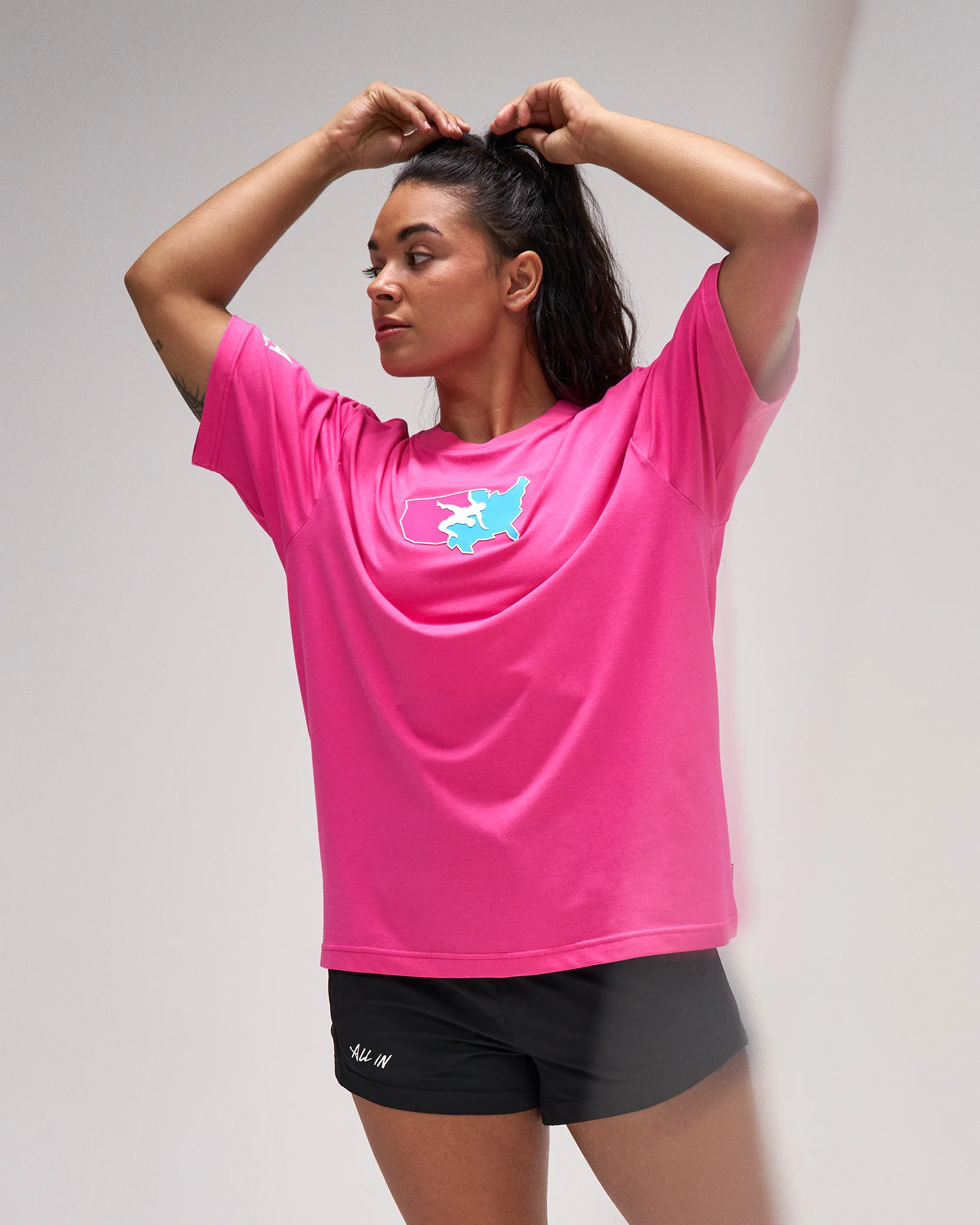 USA Wrestling Boxy Hybrid T-Shirt