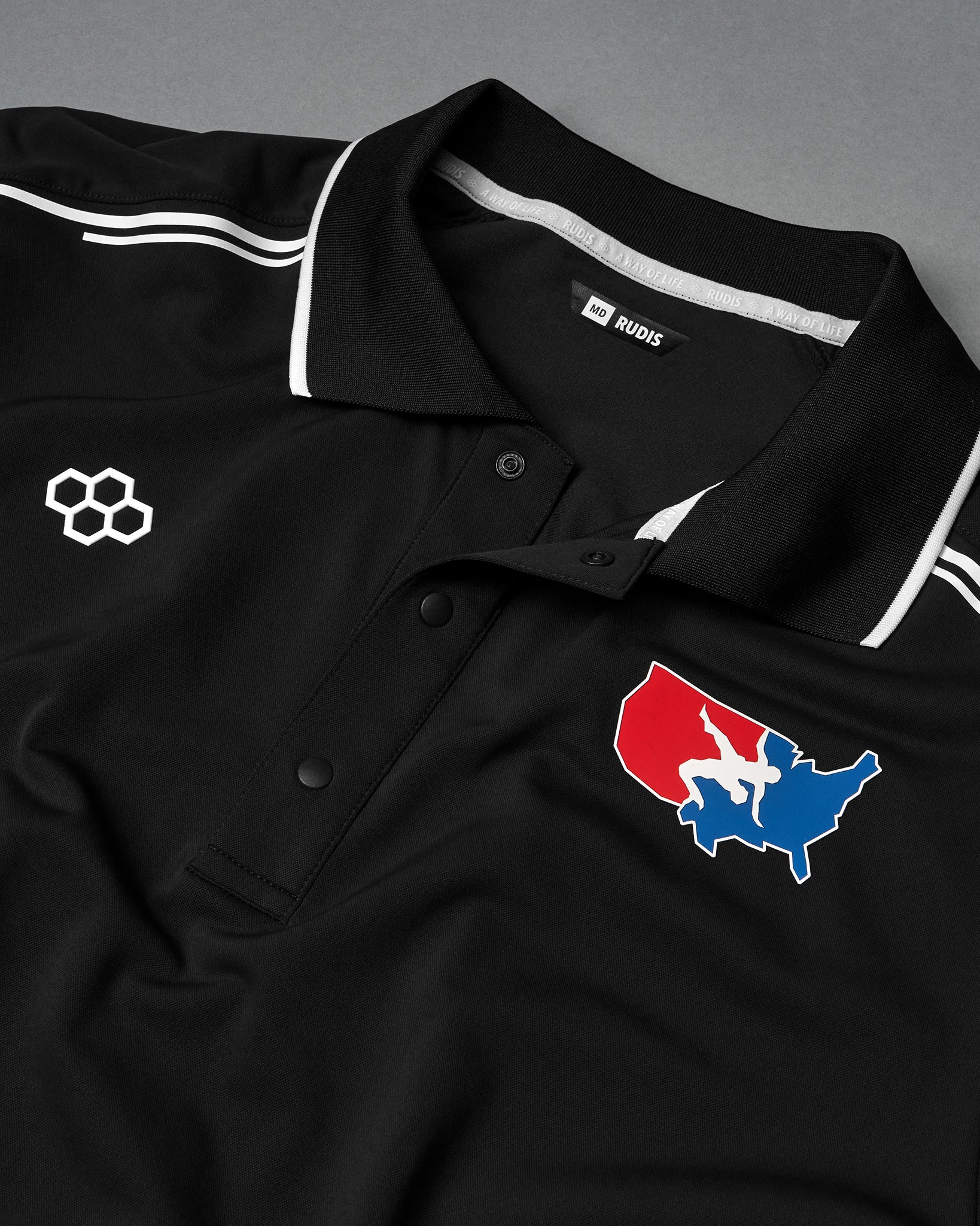USA Wrestling Chronicle Elite Snap Polo - Image 15