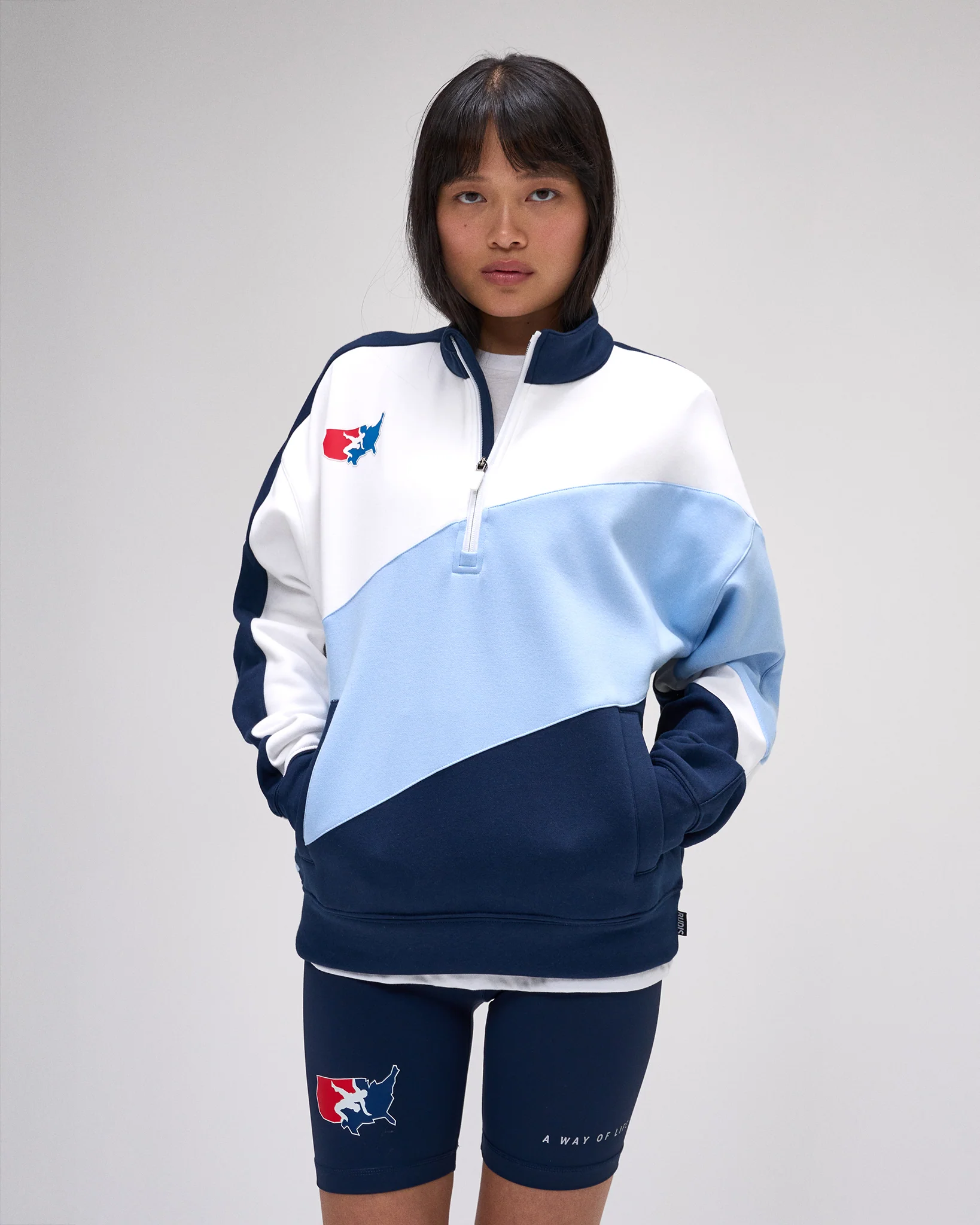 USA Wrestling Colorblock 1/4 Zip - Image 10