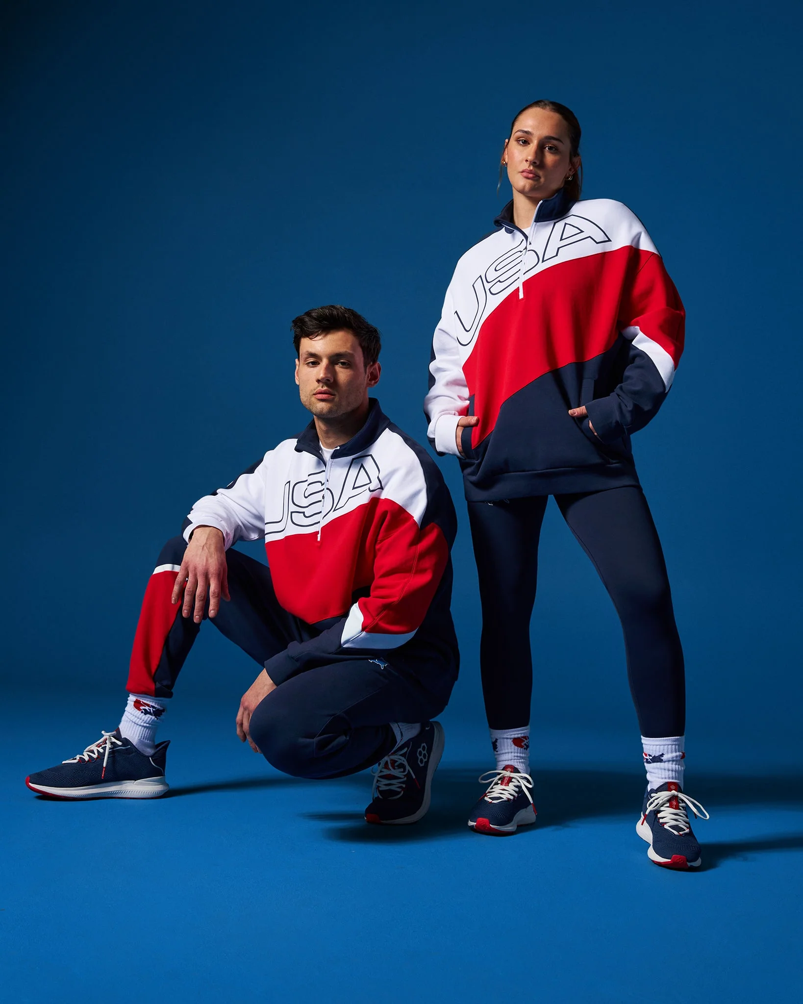 USA Wrestling Colorblock 1/4 Zip - Image 4