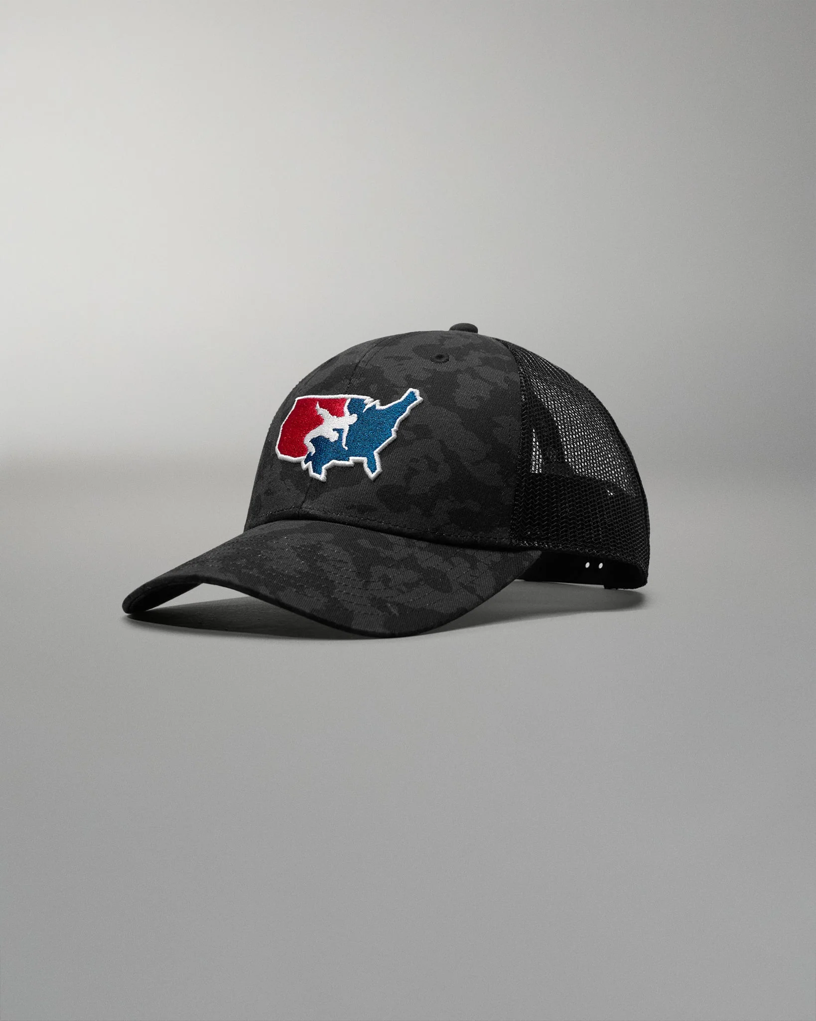 USA Wrestling Logo Bridge Trucker Hat - Image 2