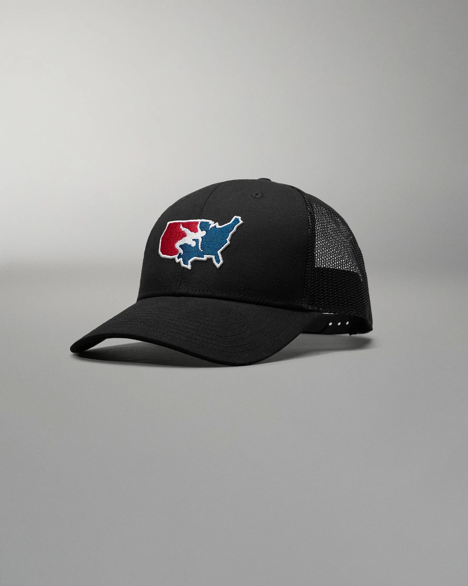 USA Wrestling Logo Bridge Trucker Hat - Image 3