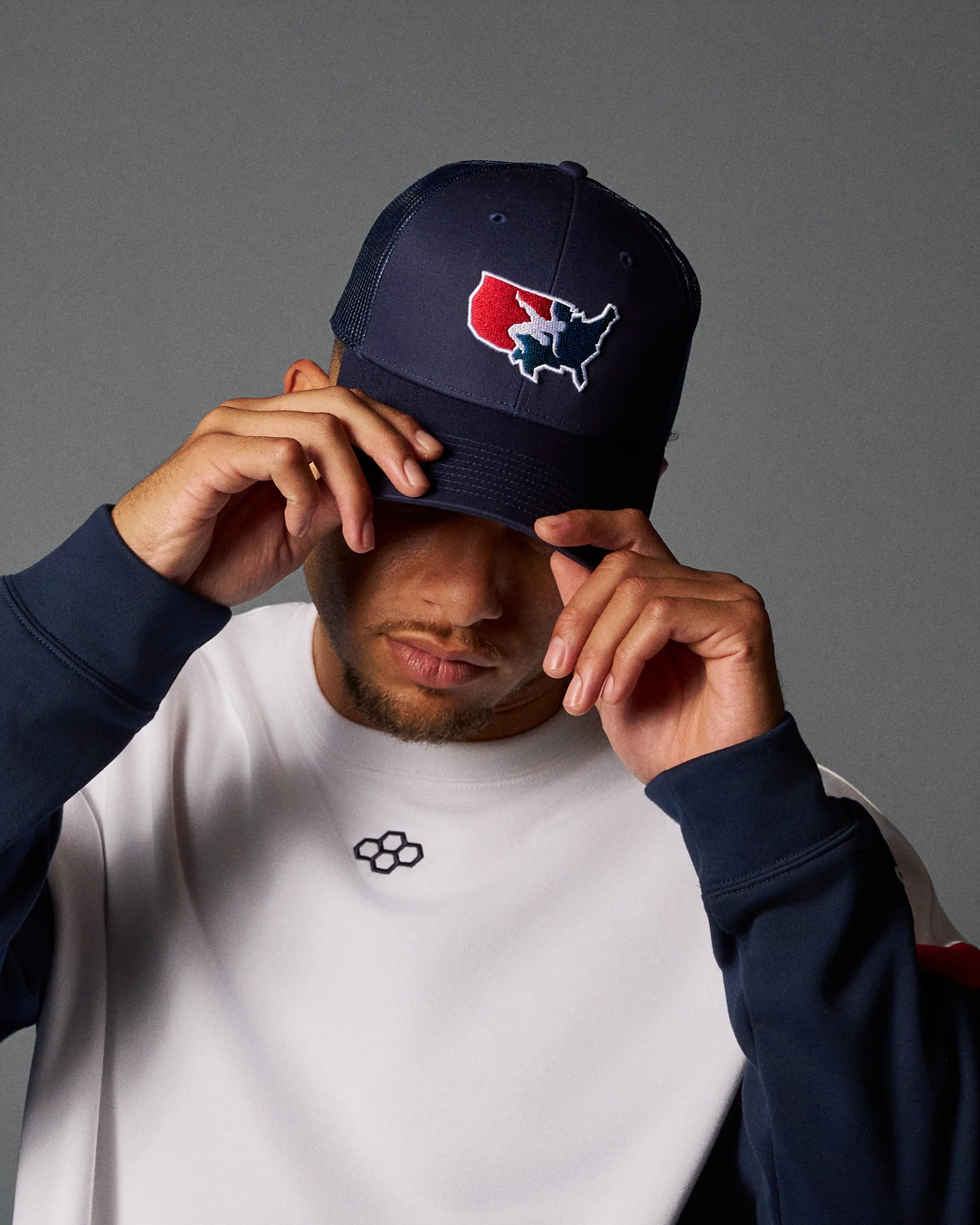 USA Wrestling Logo Bridge Trucker Hat - Image 7
