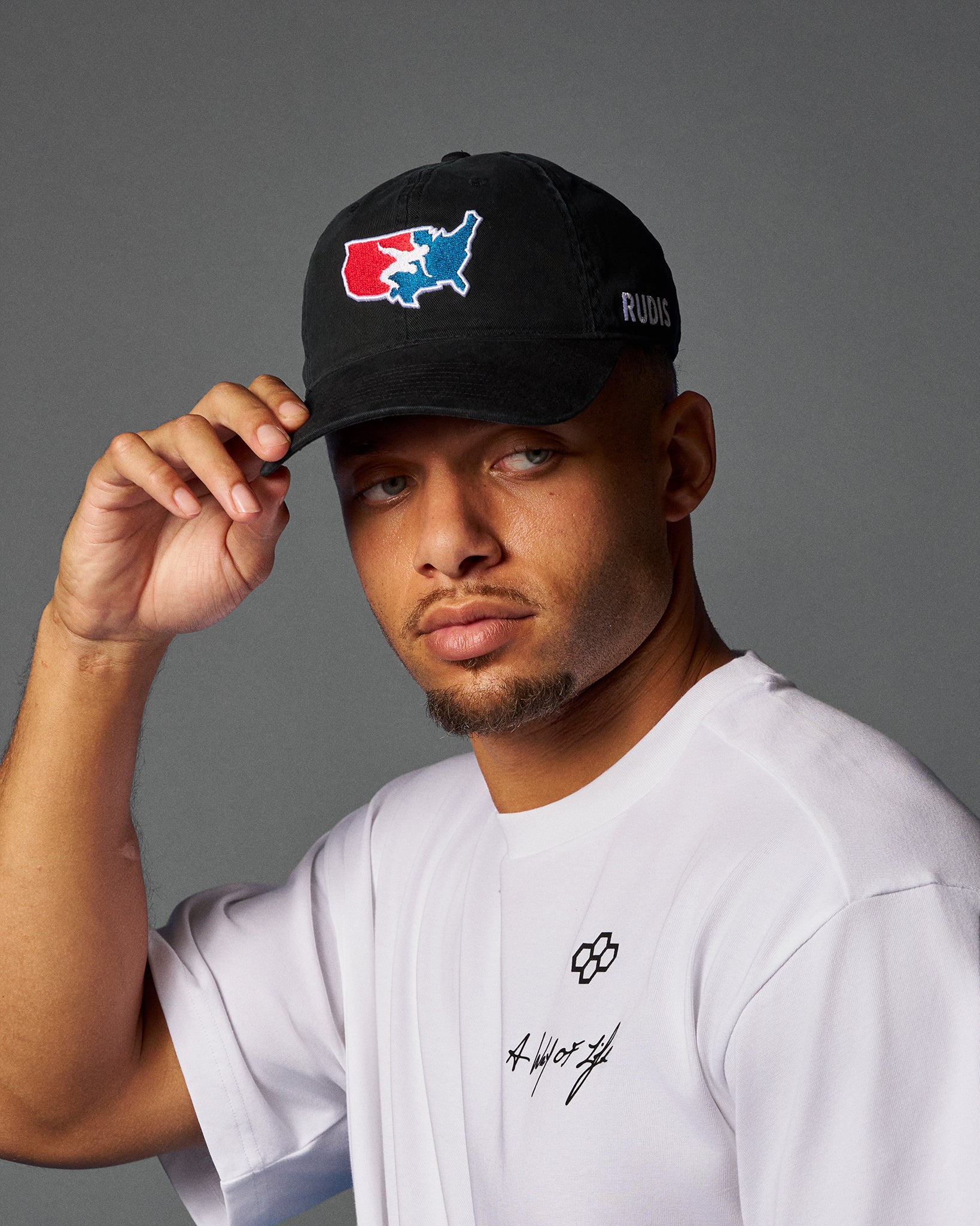 USA Wrestling Logo Freestyle Unstructured Hat - Image 2