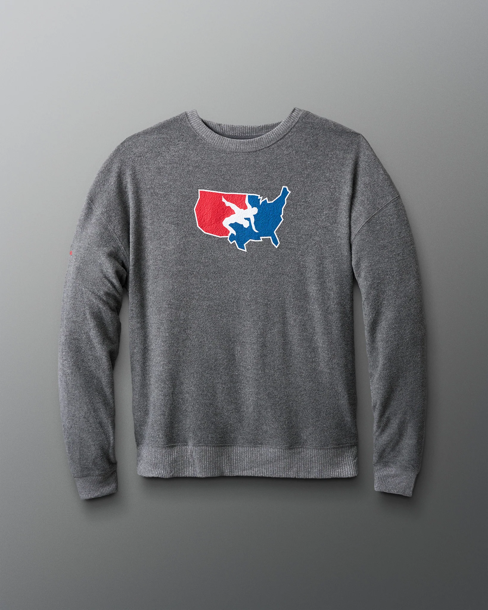 USA Wrestling Logo Hacci Crewneck - Image 2