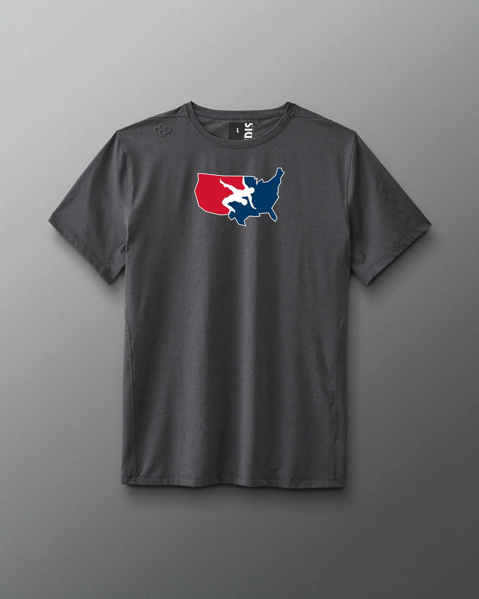 USA Wrestling Logo Performance Heather T-Shirt - Image 14