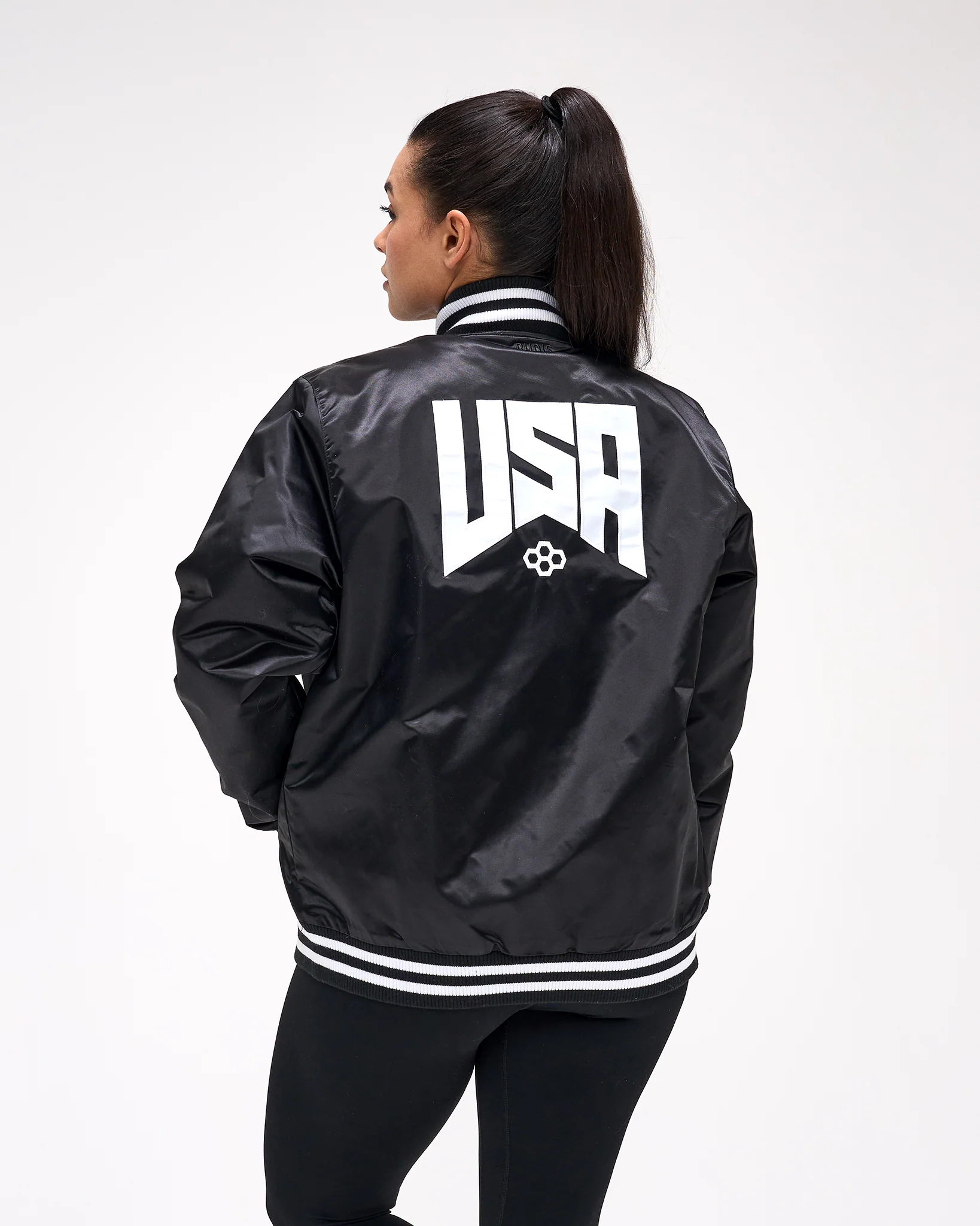 USA Wrestling Logo Satin Jacket - Image 4