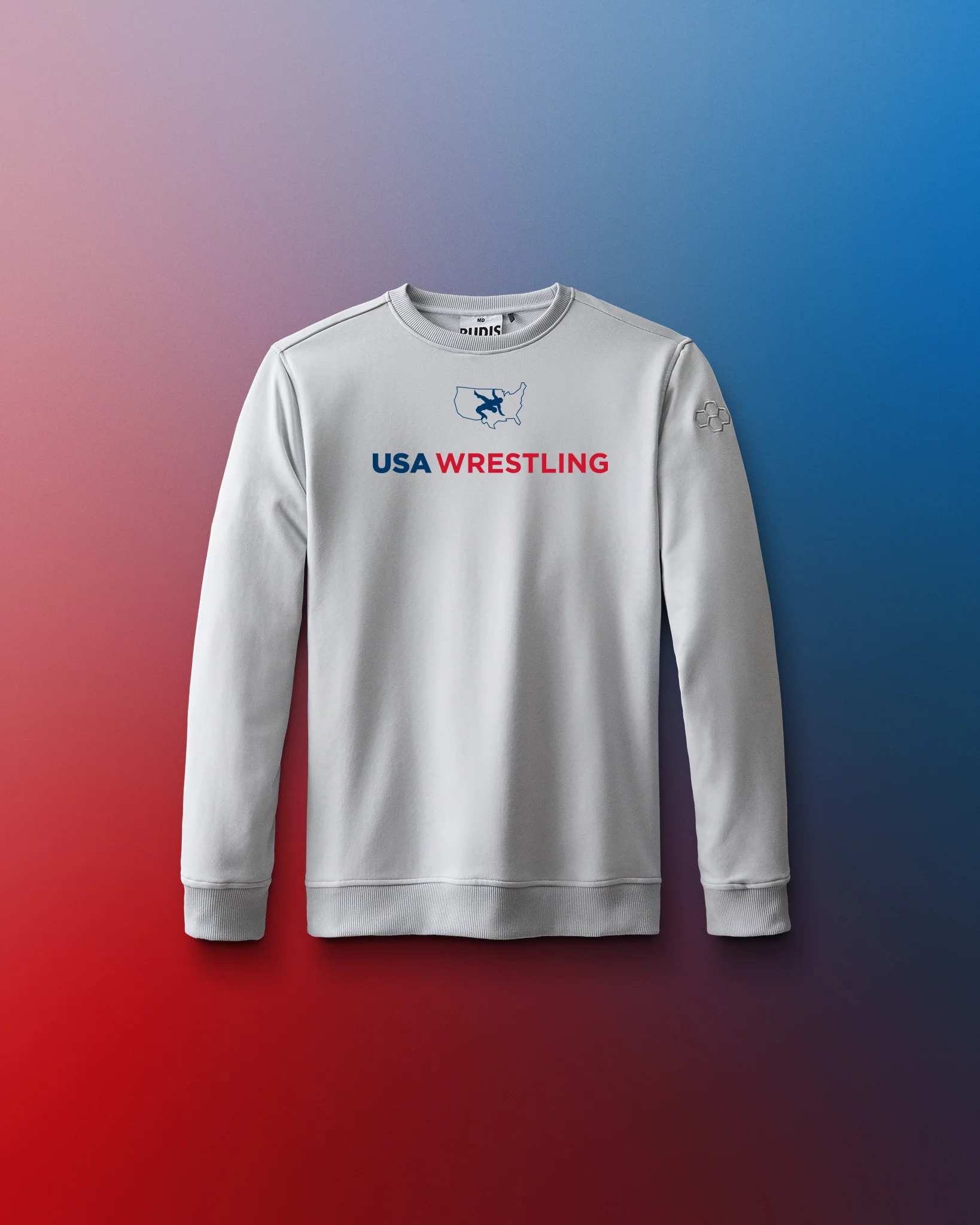 USA Wrestling Logo Youth Elite Terry Crewneck - Image 4