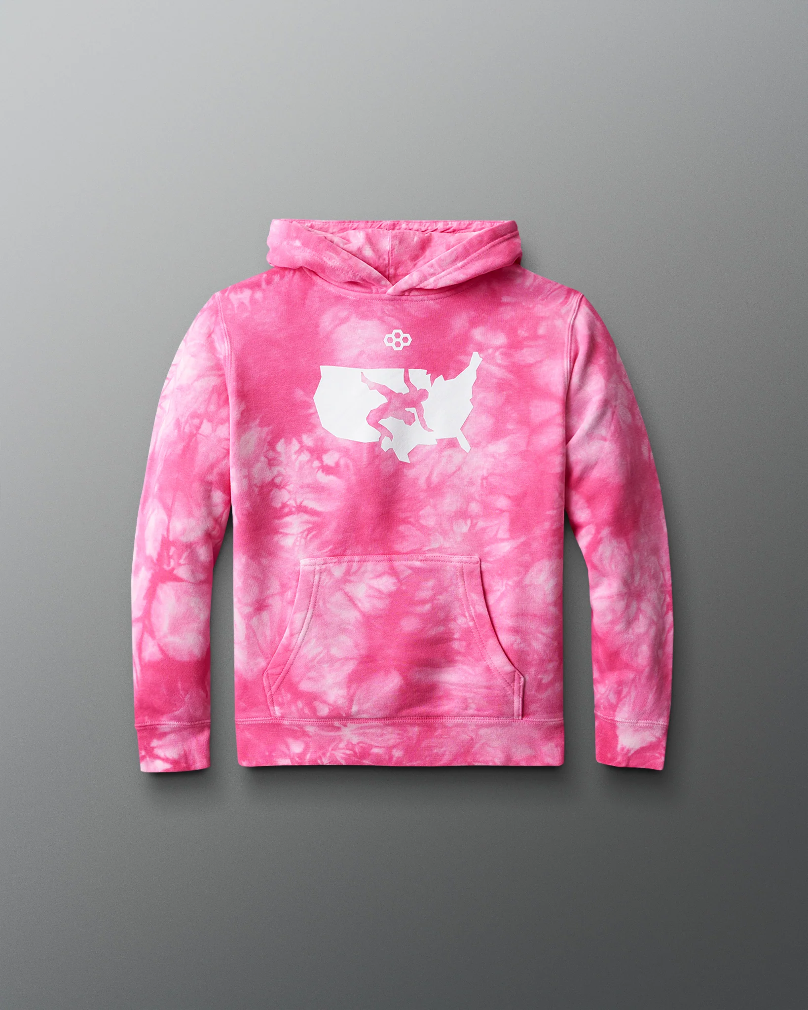 USA Wrestling Logo Youth Tie-Dye Hoodie