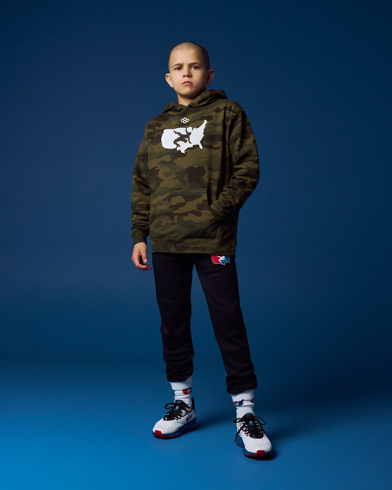 USA Wrestling Logo Youth Tradition Hoodie - Image 3