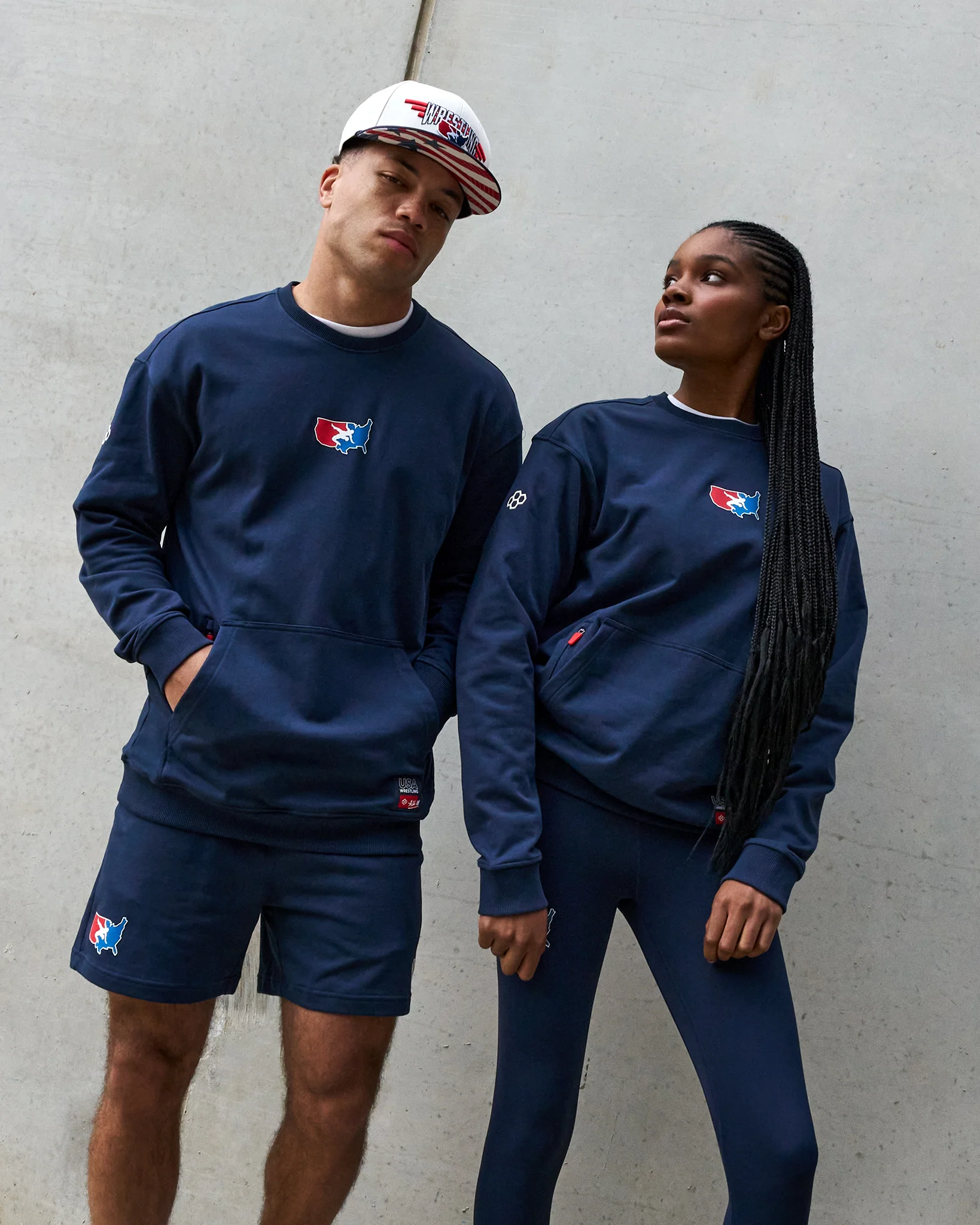 USA Wrestling Luxe Terry Crewneck
