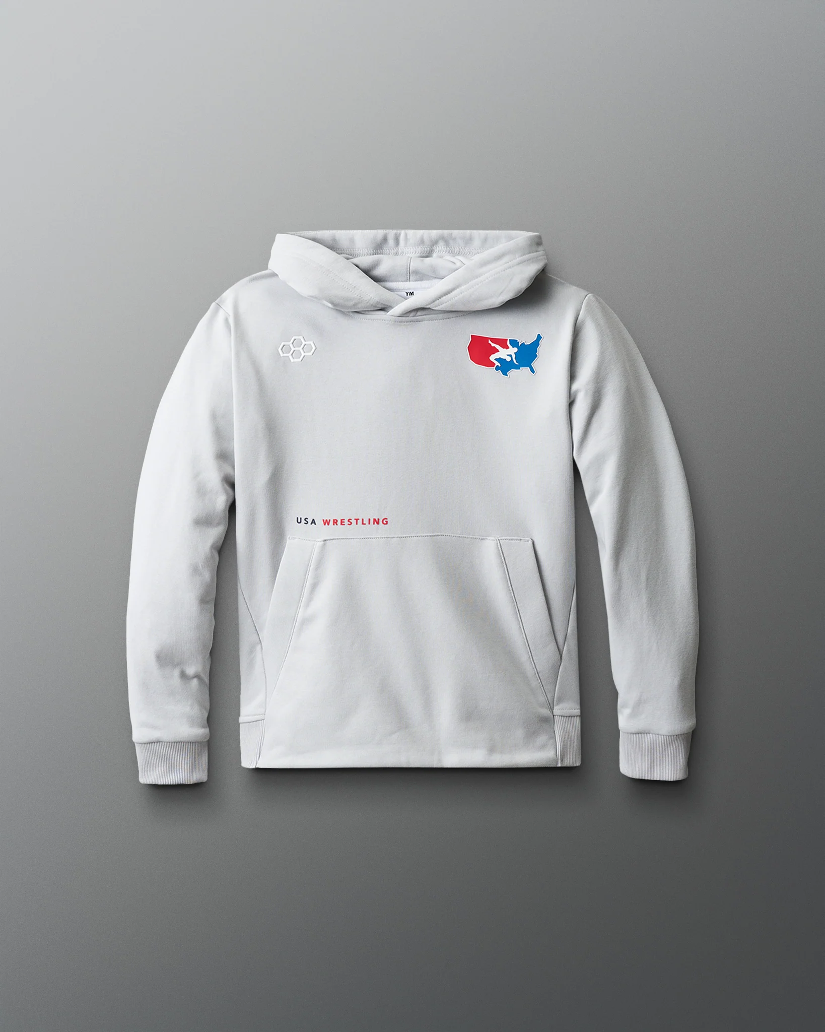 USA Wrestling Luxe Terry Youth Hoodie - Image 3