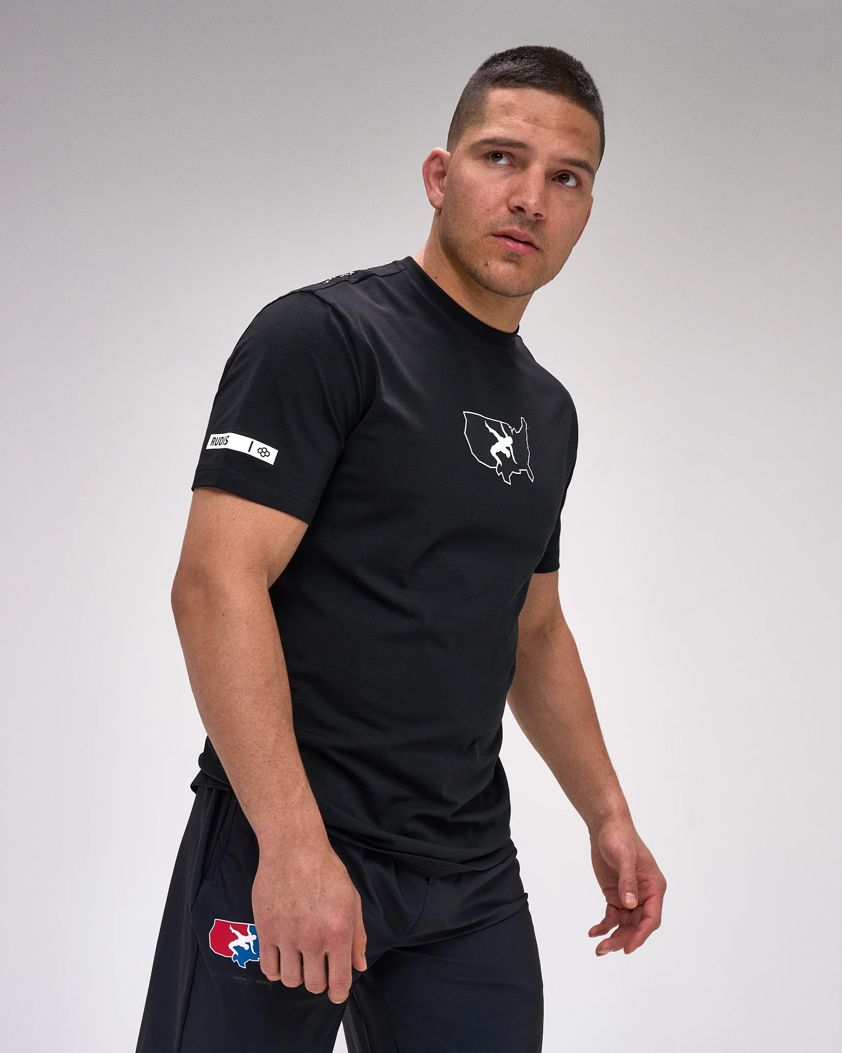 USA Wrestling Map Hybrid T-Shirt