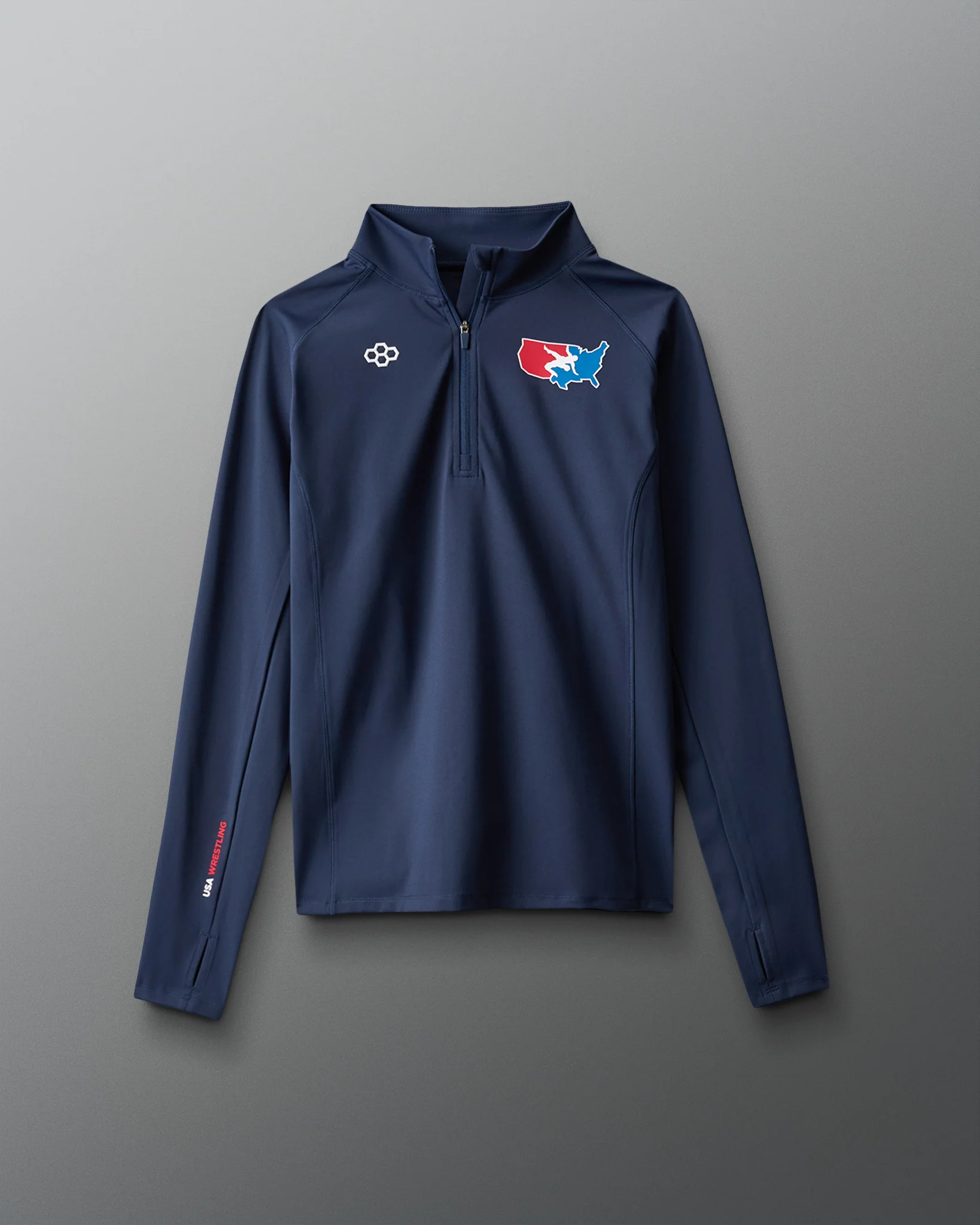 USA Wrestling Map Logo Women's Victory 1/4 Zip - Image 5