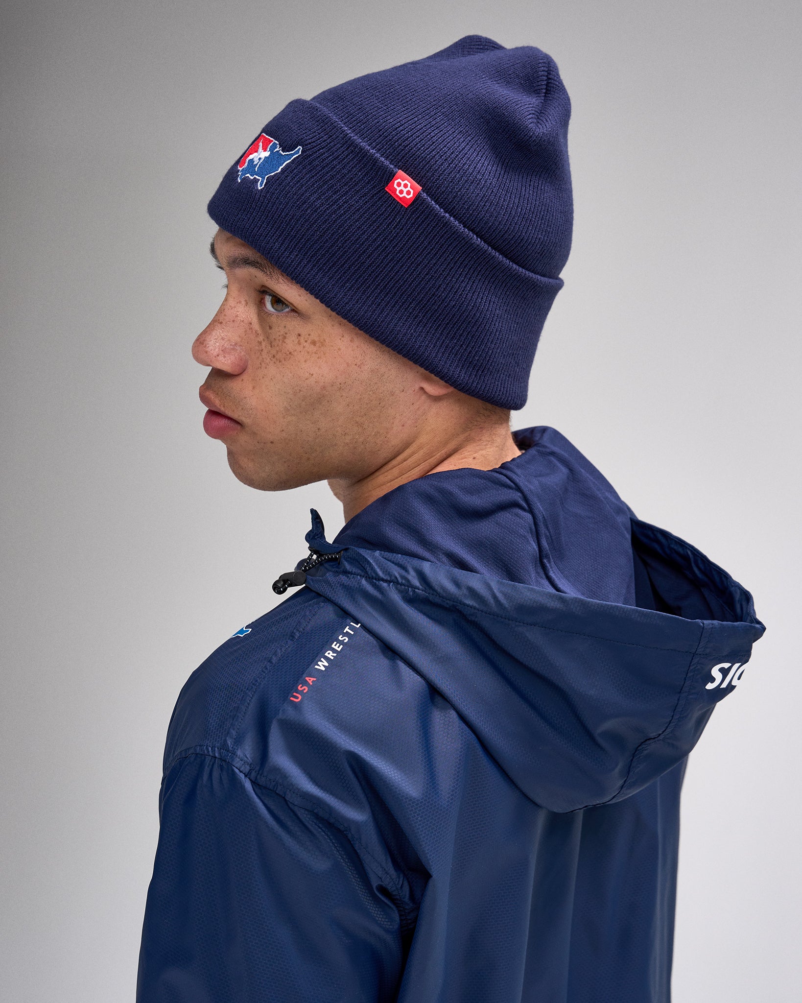 USA Wrestling Motion Windbreaker - Navy - Image 2