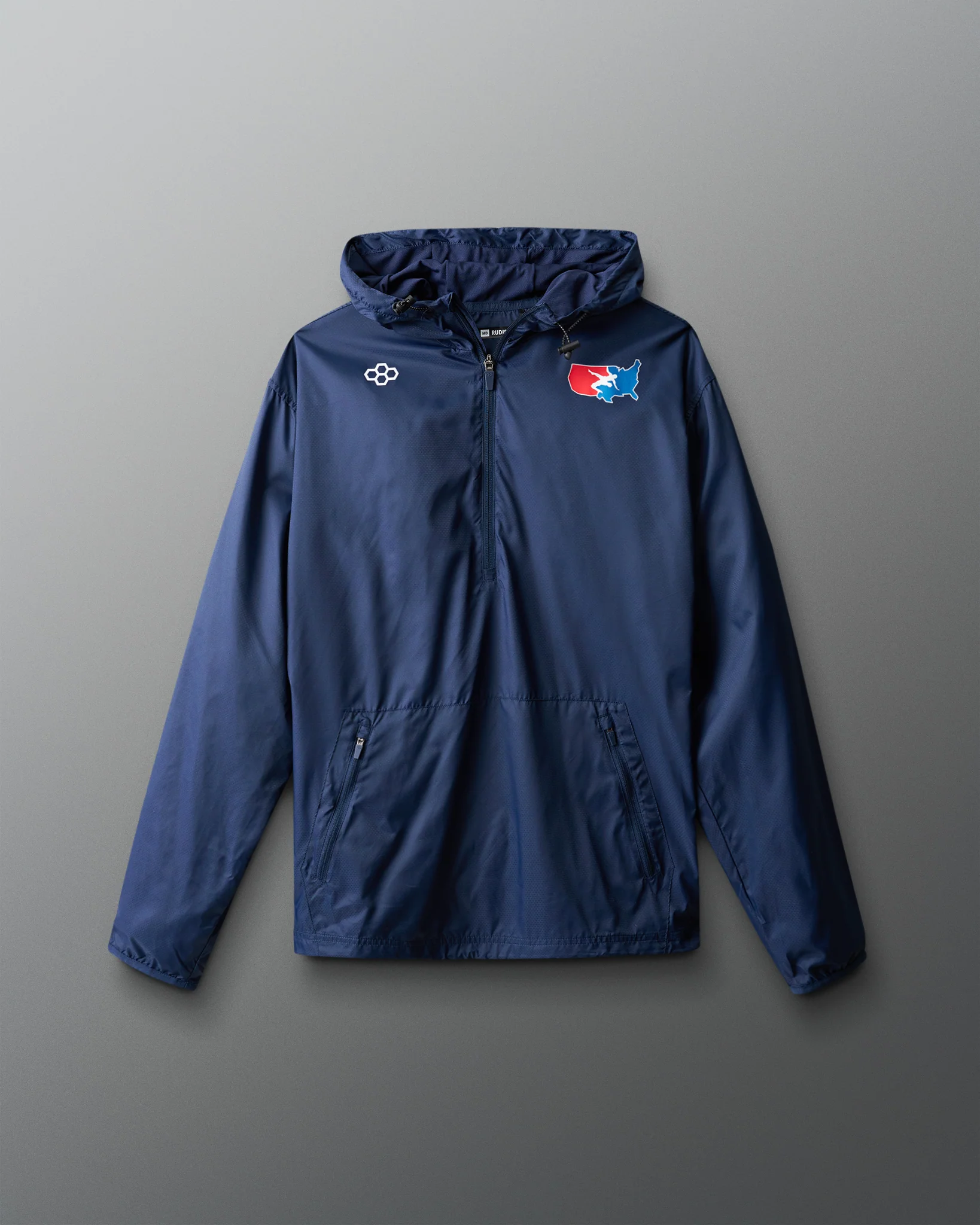 USA Wrestling Motion Windbreaker - Navy - Image 4