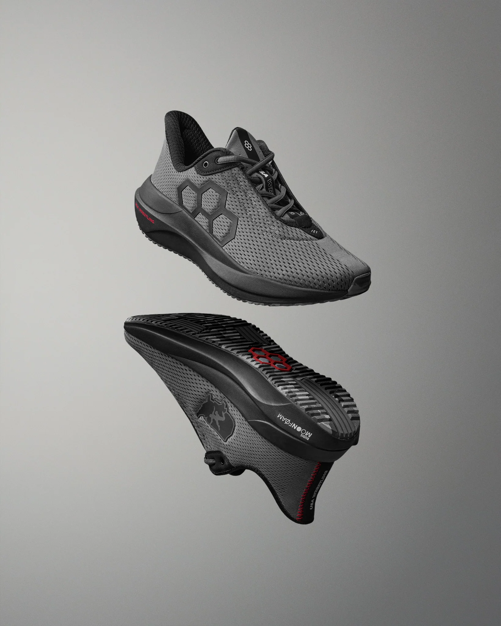USA Wrestling Quest Youth Lifestyle Runner - Gray Camo - Image 2