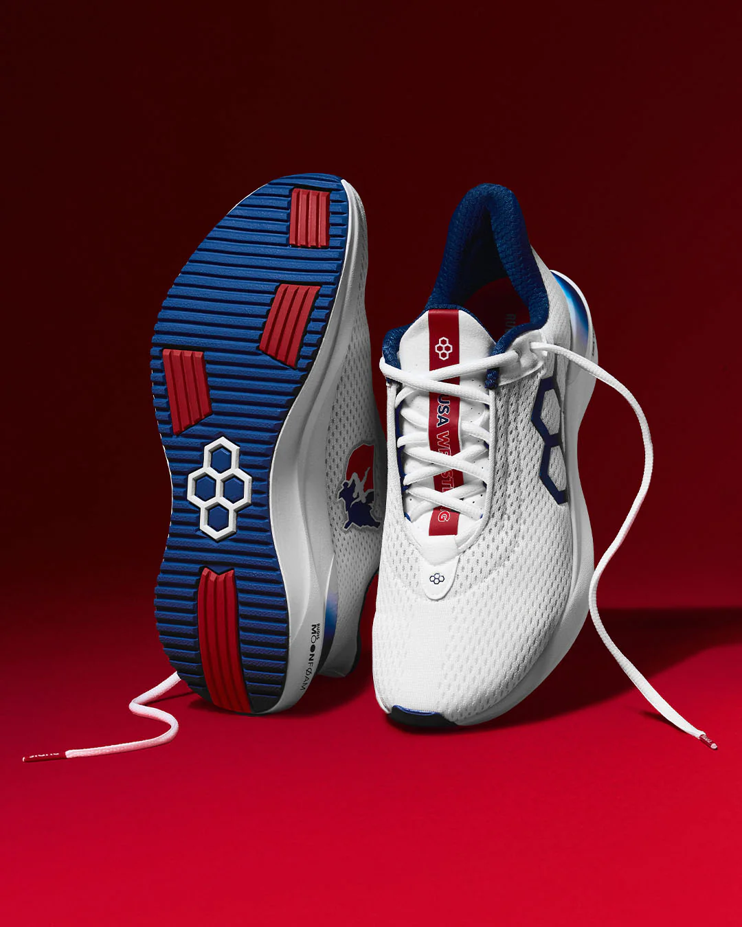 USA Wrestling Quest Youth Lifestyle Runner - USA White - Image 2