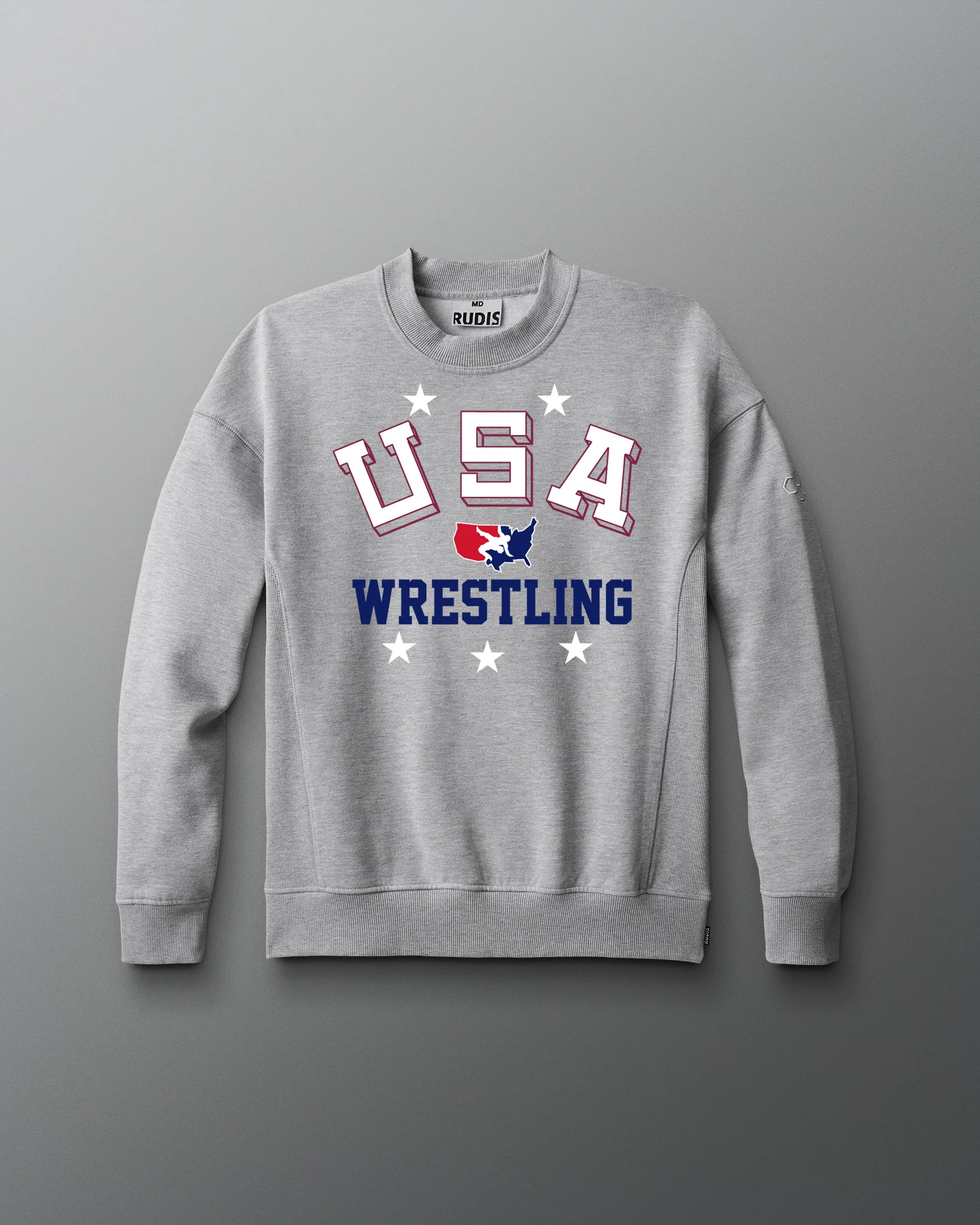 USA Wrestling Retro Titan Heavyweight Crewneck - Image 2