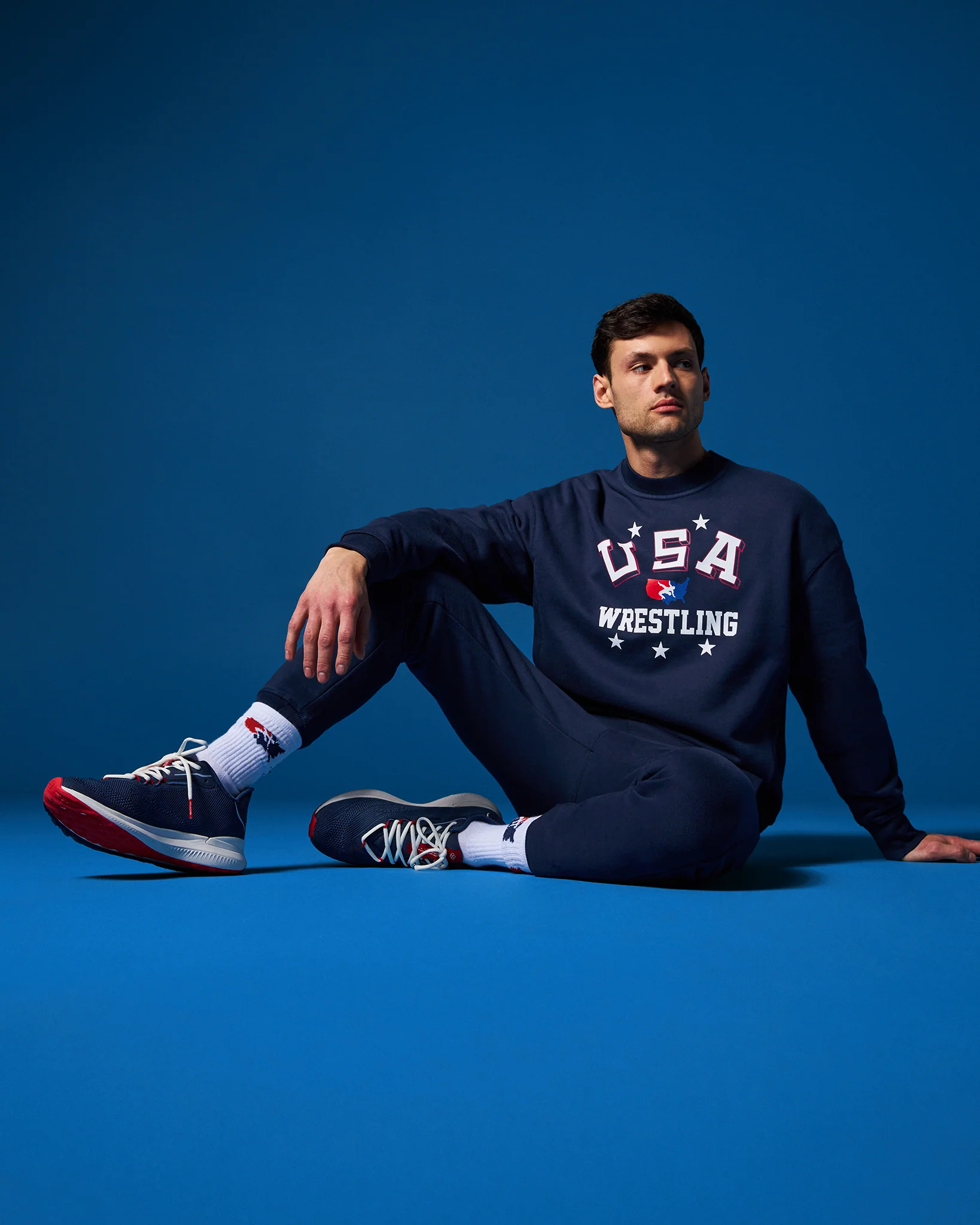 USA Wrestling Retro Titan Heavyweight Crewneck - Image 5