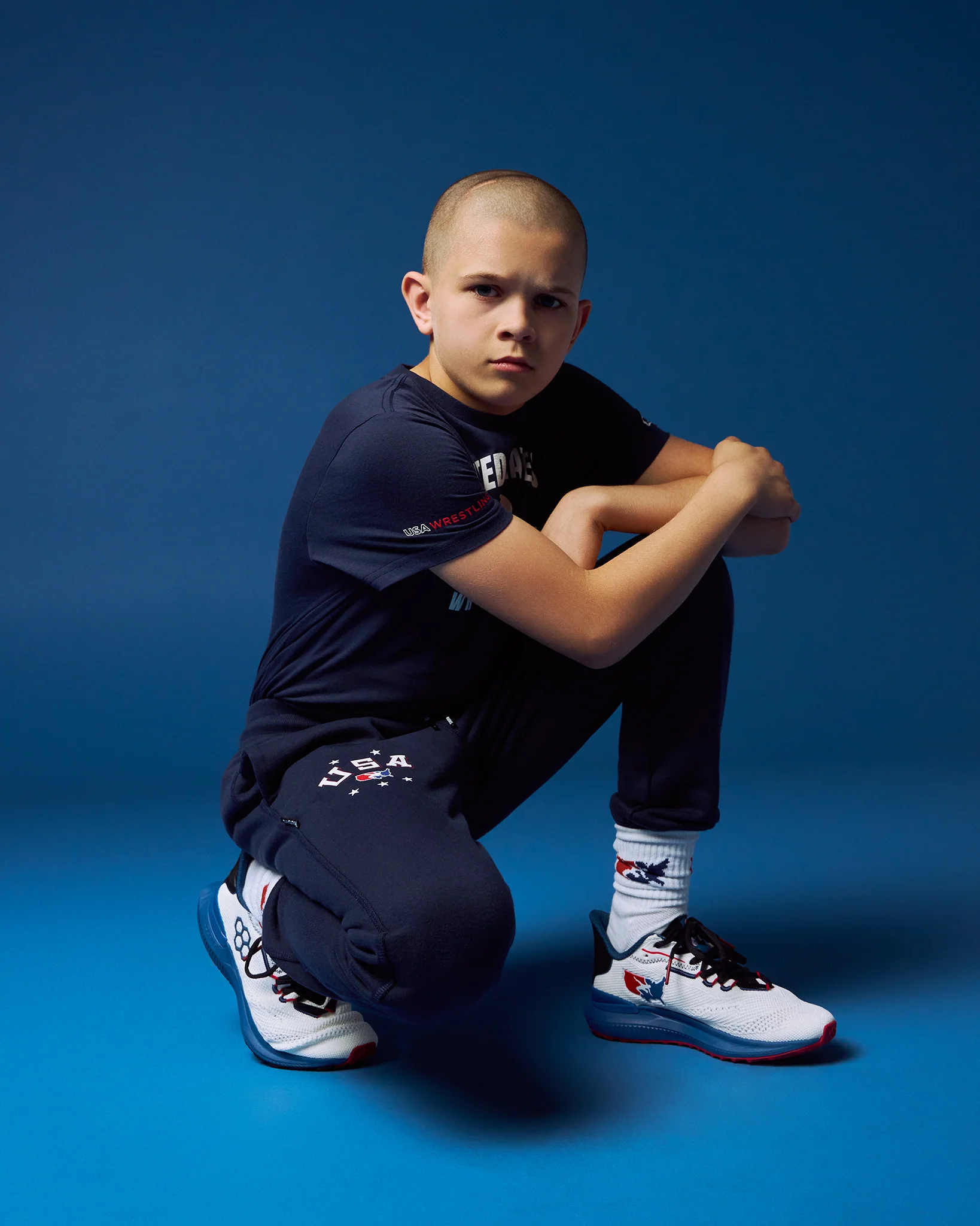 USA Wrestling Retro Titan Heavyweight Youth Jogger - Image 2