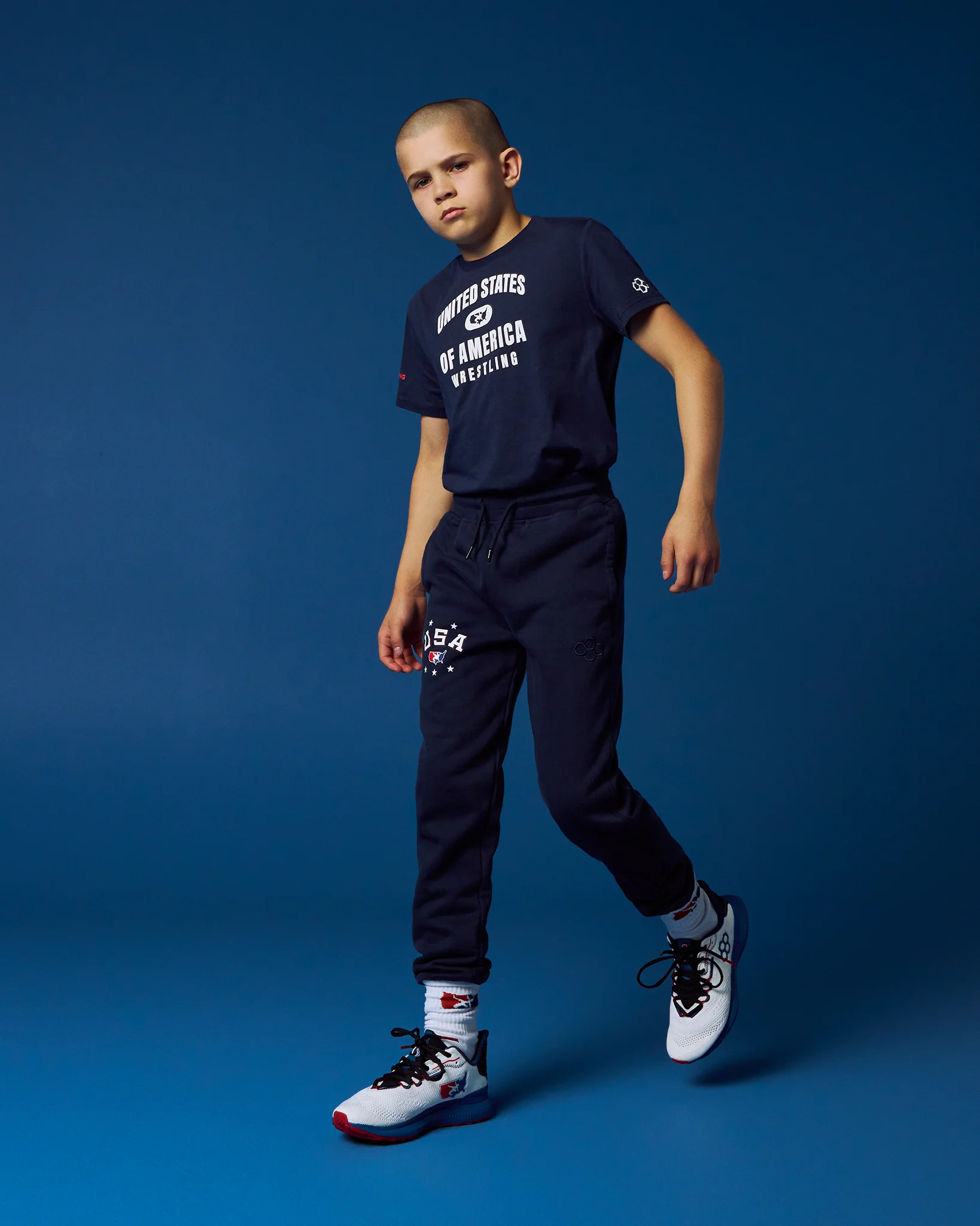 USA Wrestling Retro Titan Heavyweight Youth Jogger - Image 3