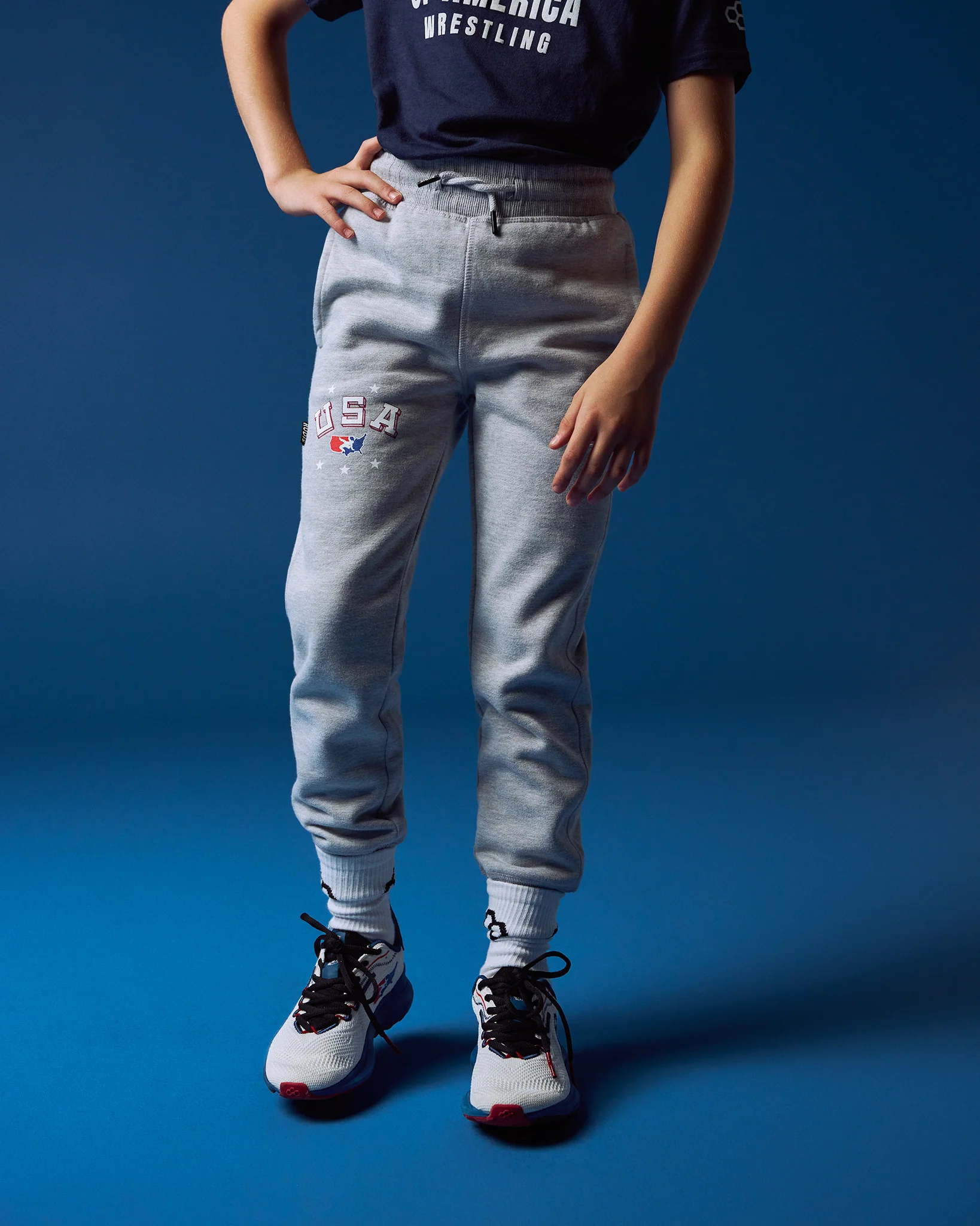 USA Wrestling Retro Titan Heavyweight Youth Jogger - Image 4