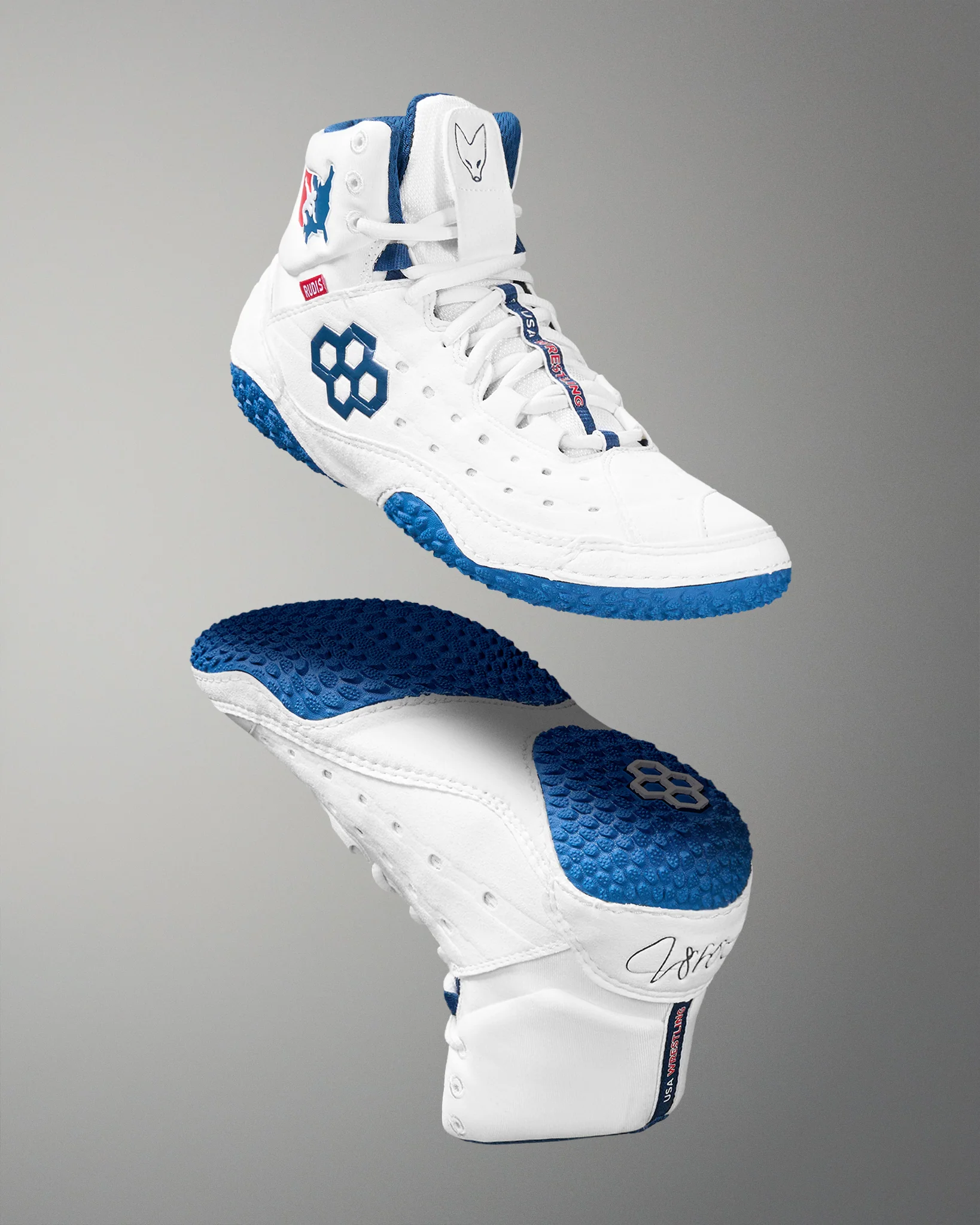 USA Wrestling SF-Tbilisi 2.0 Adult Wrestling Shoes - USA White