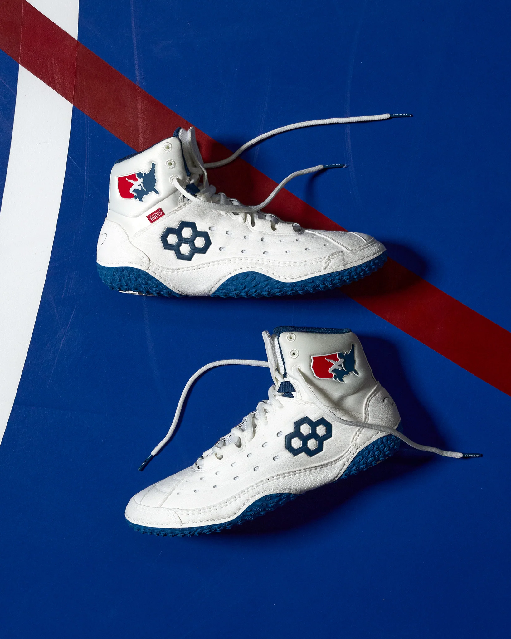 USA Wrestling SF-Tbilisi 2.0 Adult Wrestling Shoes - USA White - Image 2